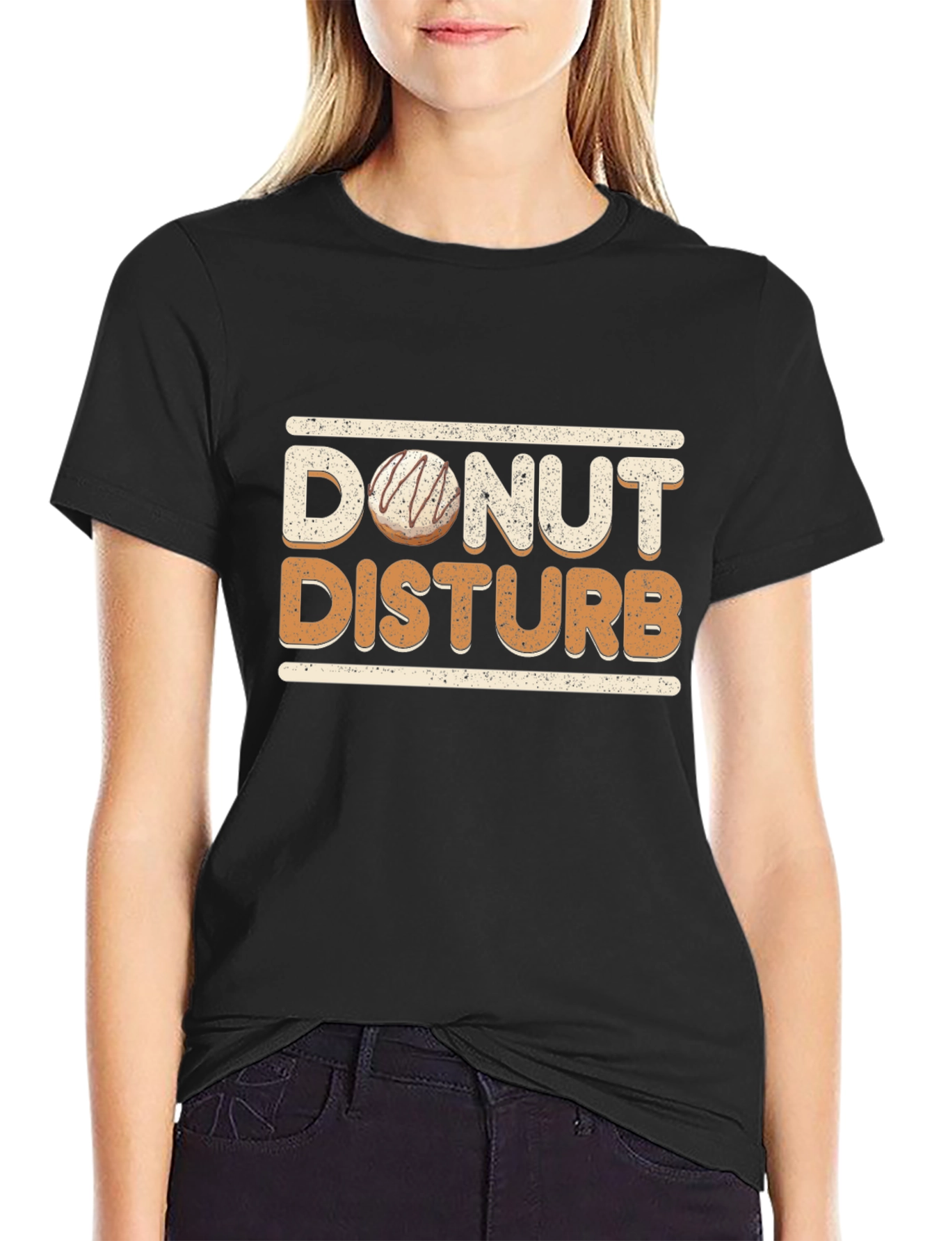 Donut Disturb Graphic T-Shirt - Funny Novelty Tee