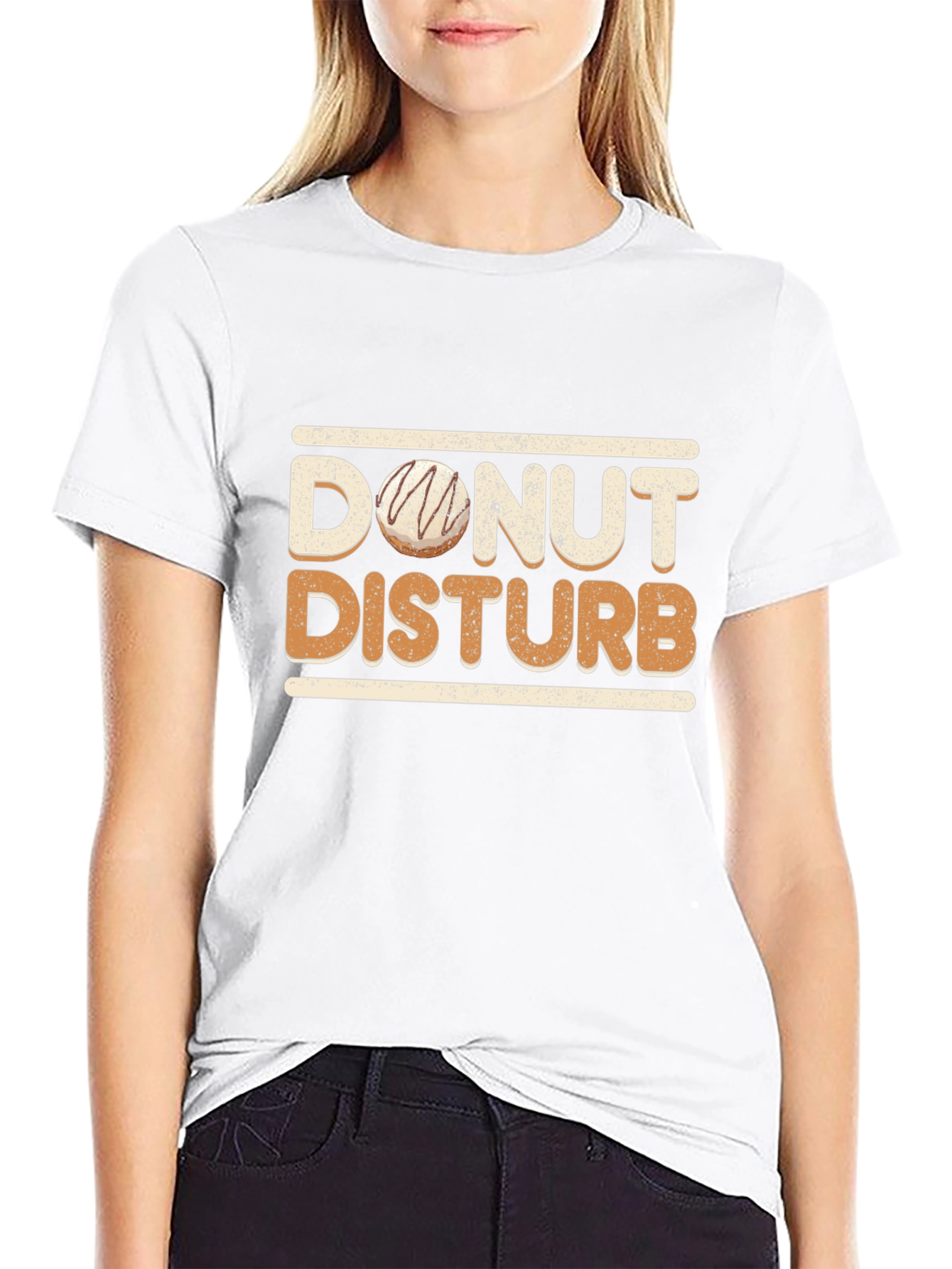 Donut Disturb Graphic T-Shirt - Funny Novelty Tee