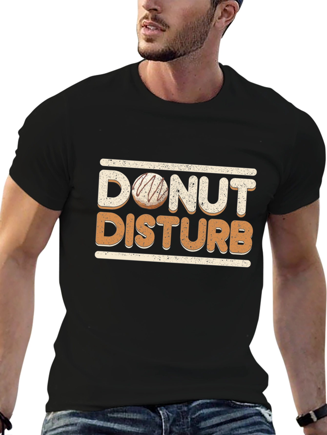 Donut Disturb Graphic T-Shirt - Funny Novelty Tee