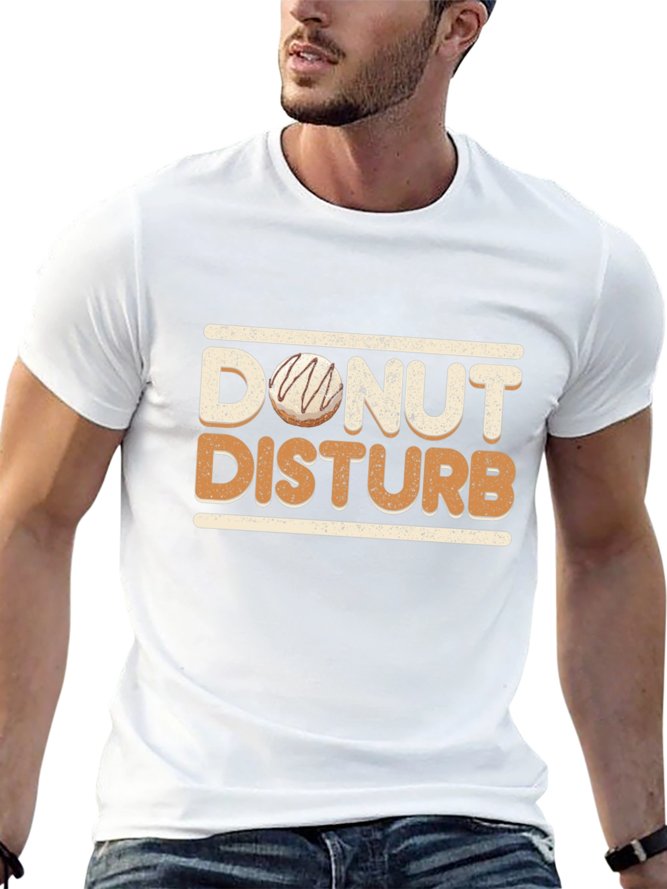 Donut Disturb Graphic T-Shirt - Funny Novelty Tee