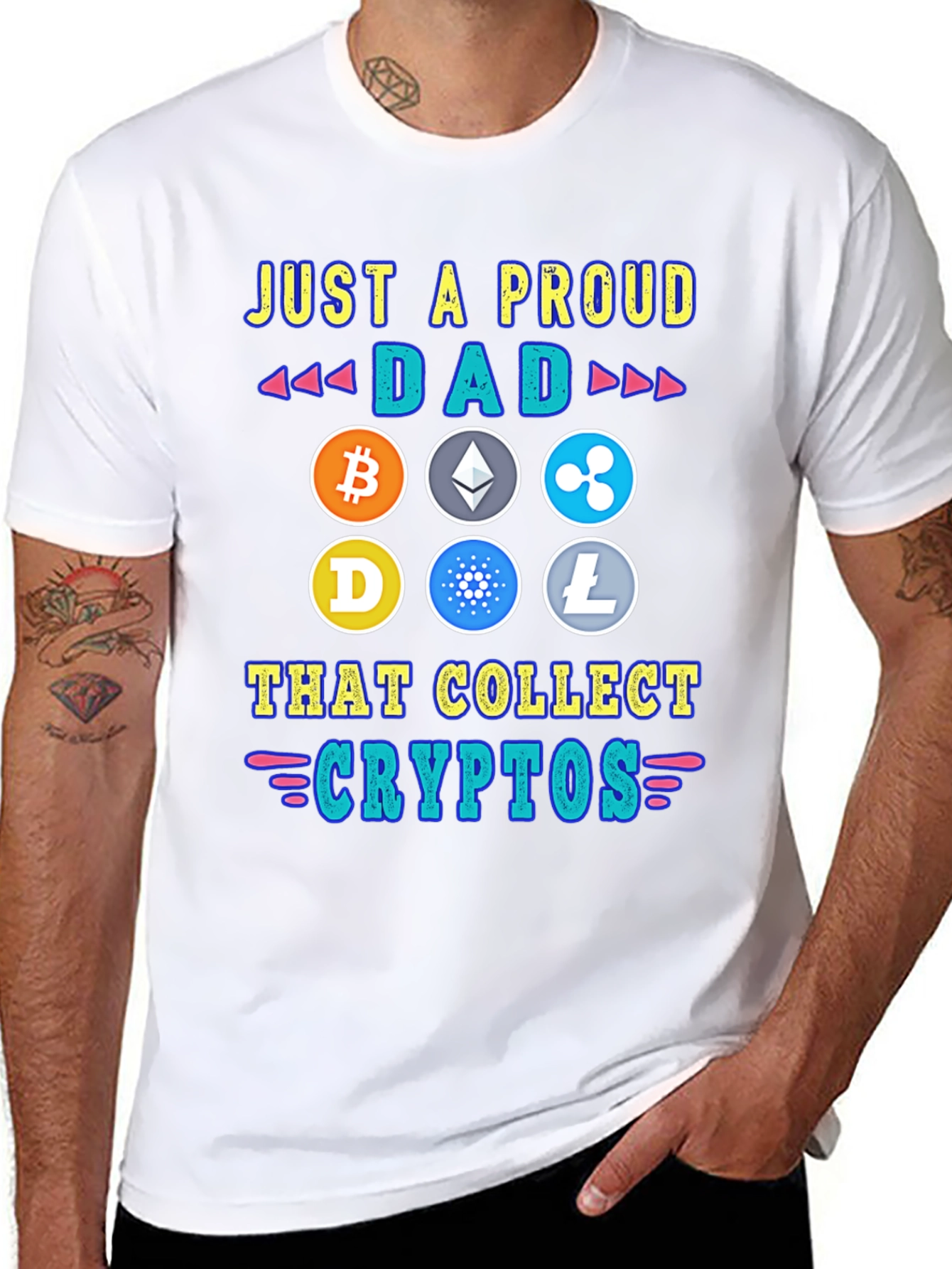 Proud Dad Crypto Collector T-Shirt