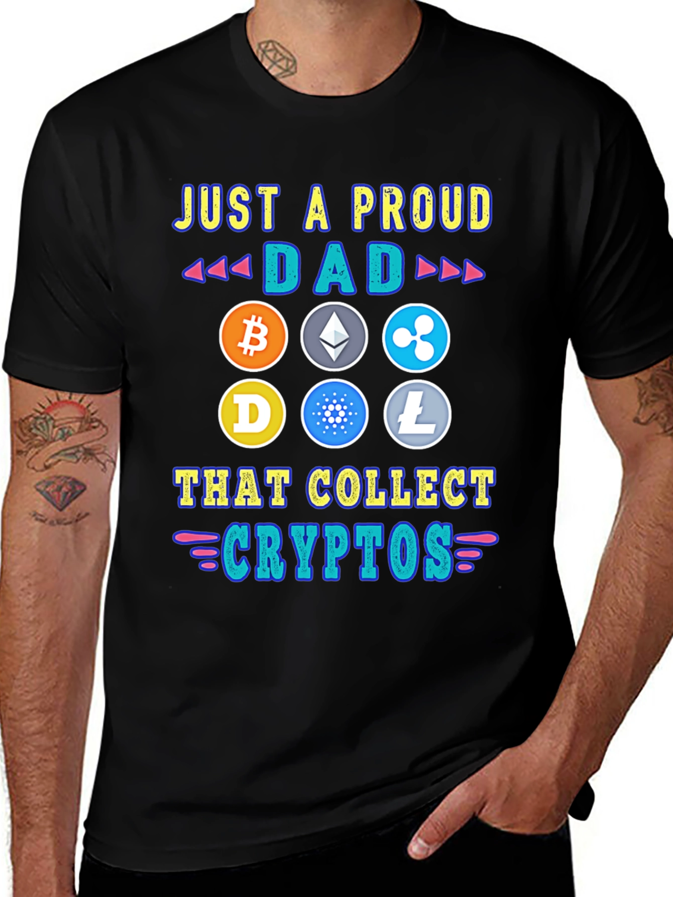 Proud Dad Crypto Collector T-Shirt