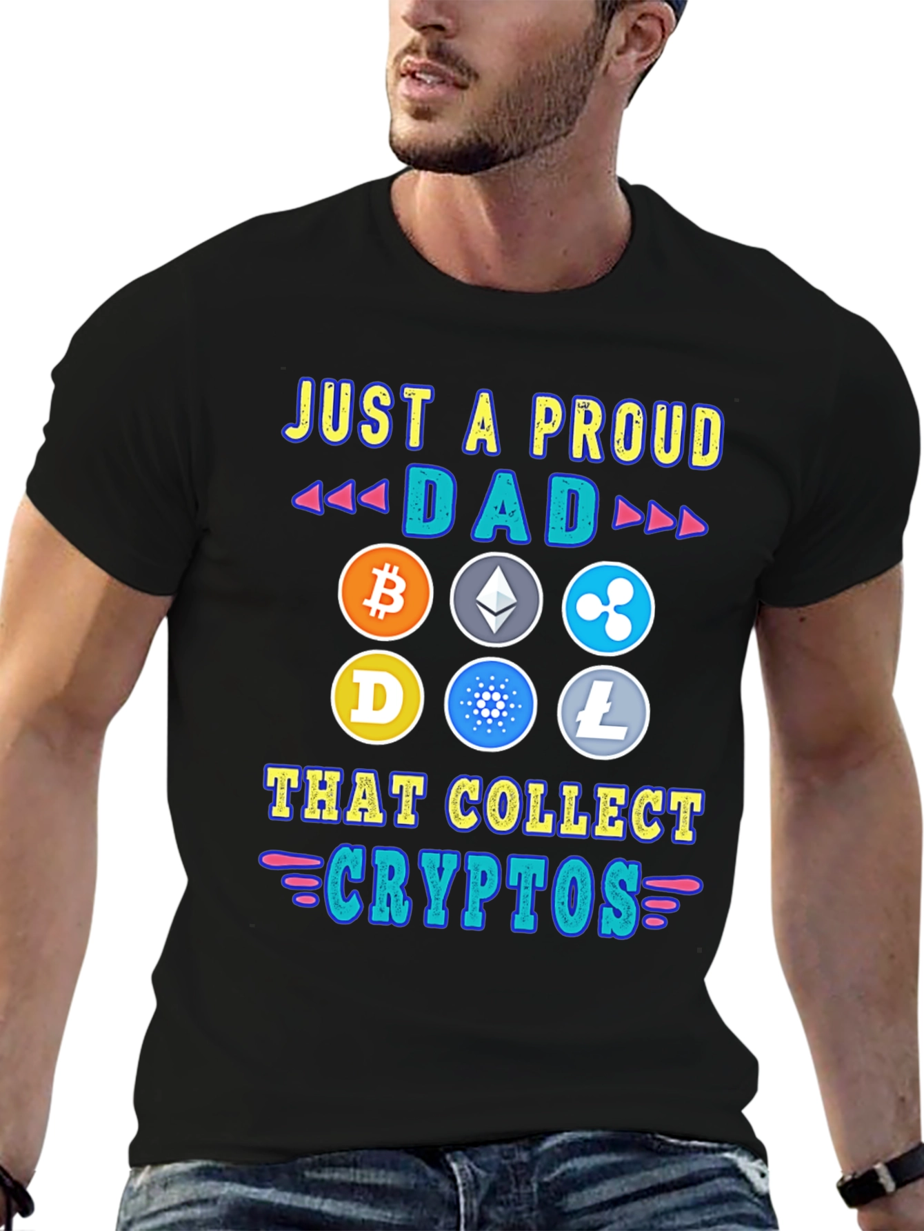 Proud Dad Crypto Collector T-Shirt