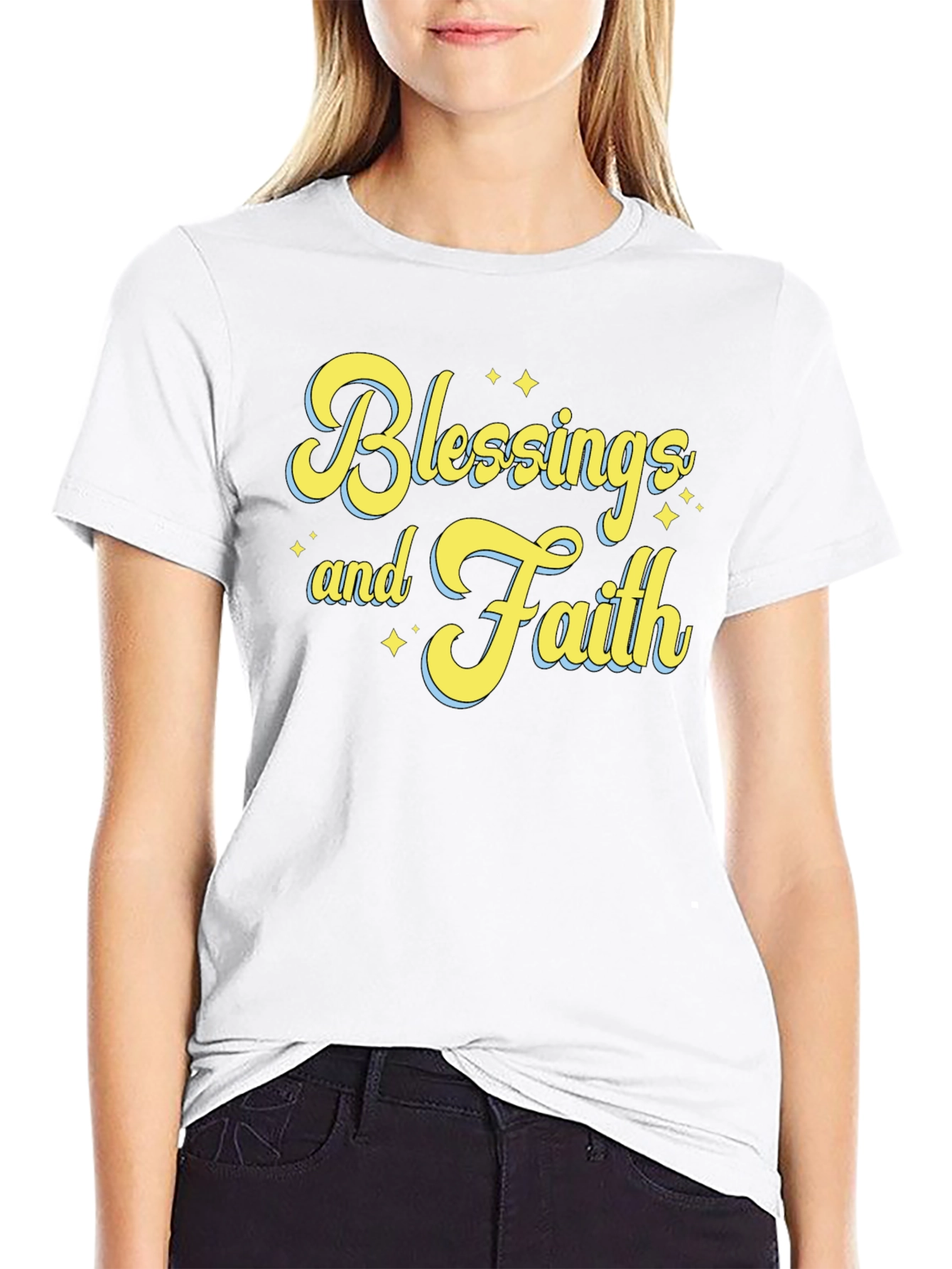 Blessings and Faith T-Shirt - Unisex Black Tee