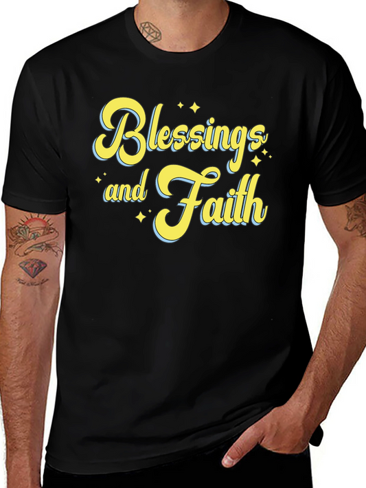 Blessings and Faith T-Shirt - Unisex Black Tee