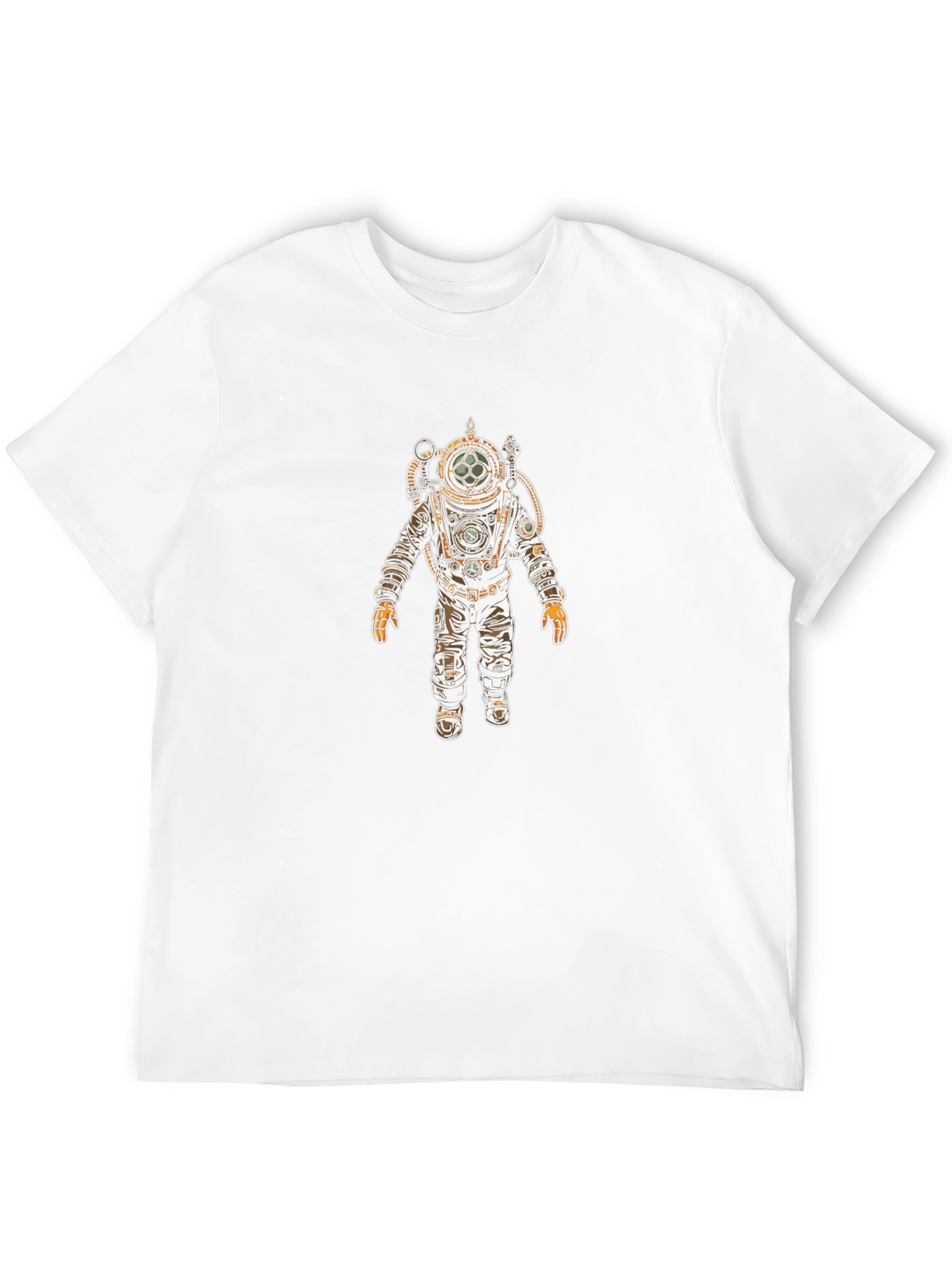 Diver Suit Graphic Tee - Black Cotton T-Shirt