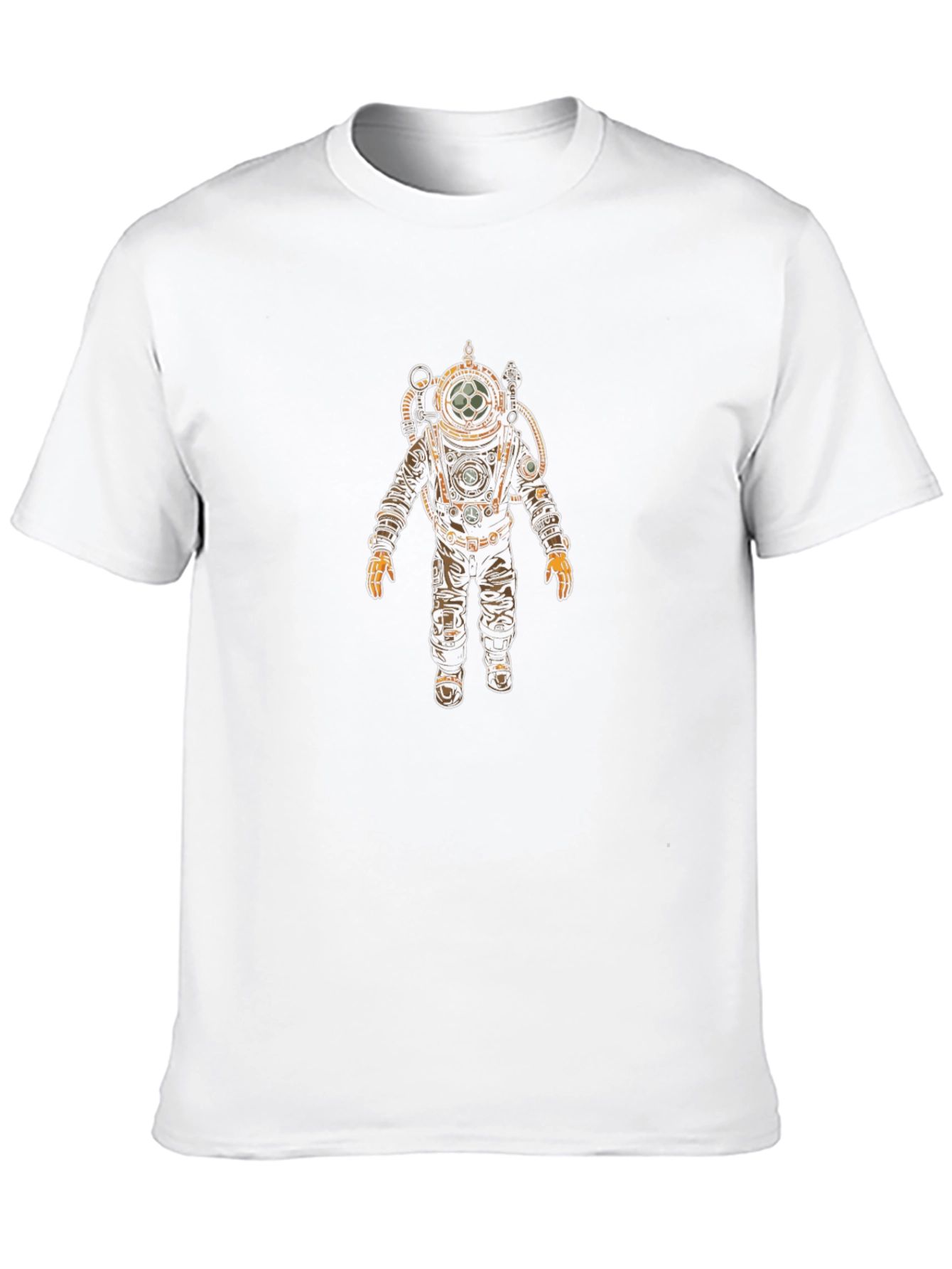 Diver Suit Graphic Tee - Black Cotton T-Shirt