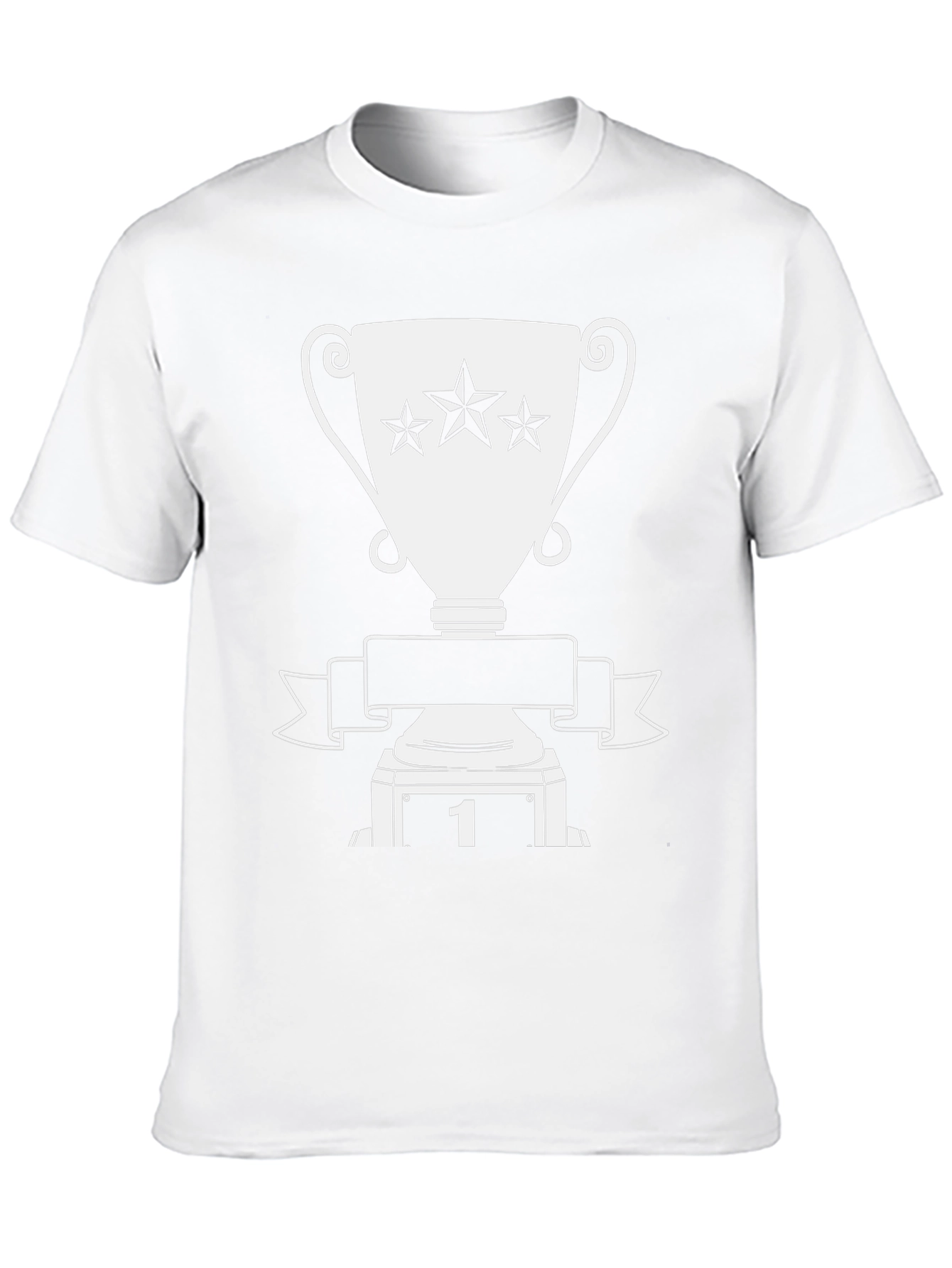 Winners Tee: Black T-Shirt with Trophy Graphic