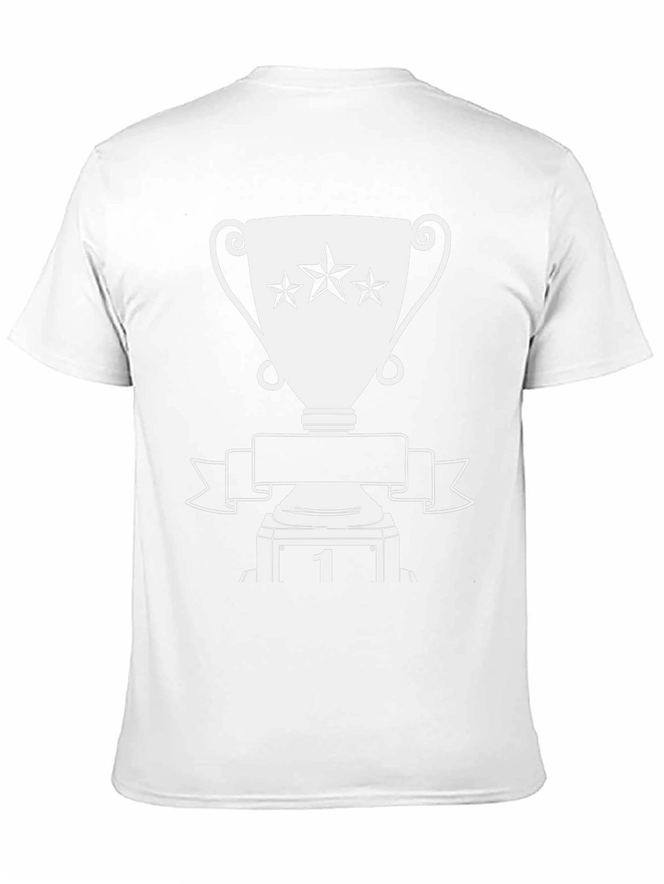 Winners Tee: Black T-Shirt with Trophy Graphic
