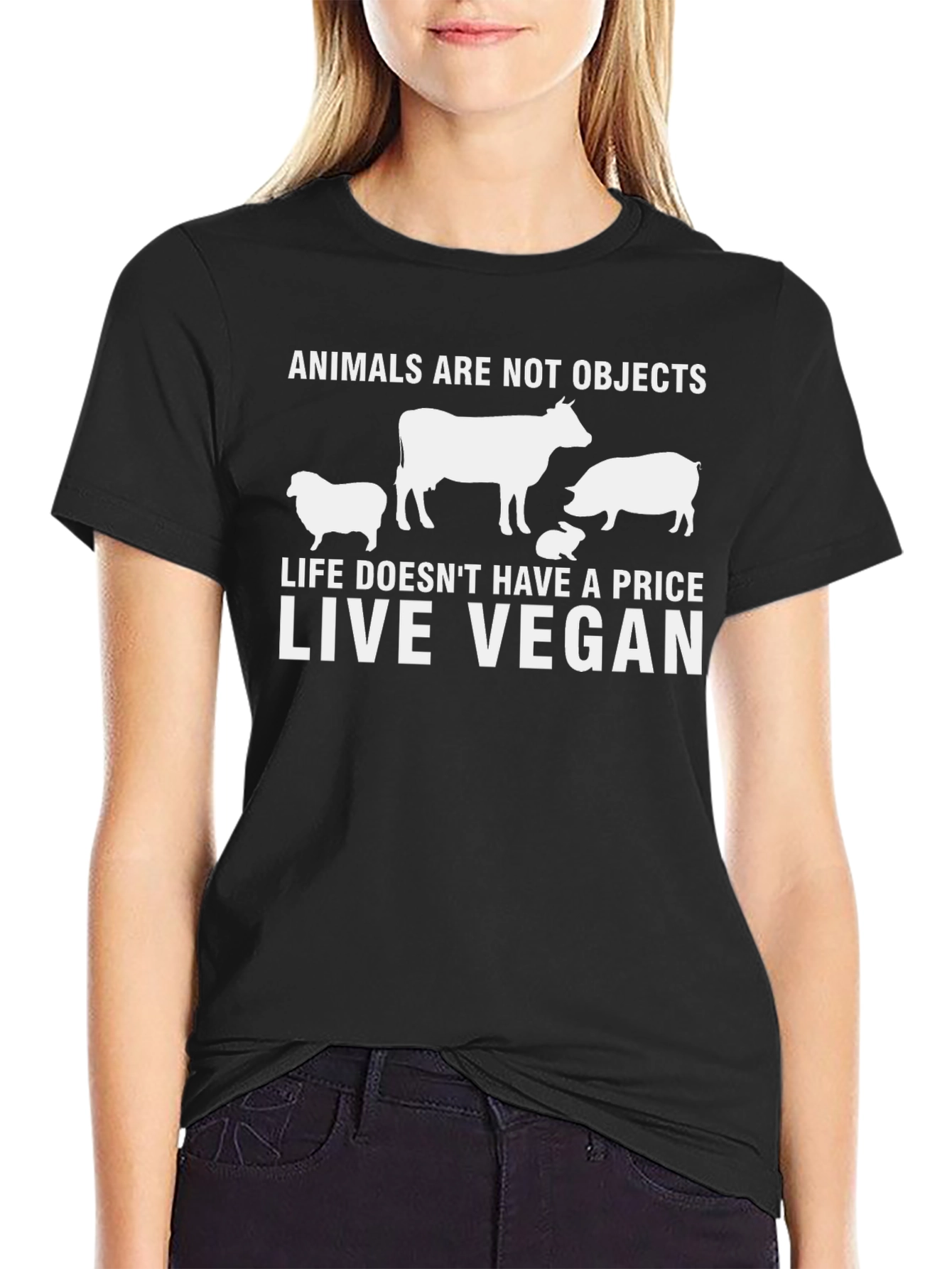 Animals Not Objects Vegan T-Shirt