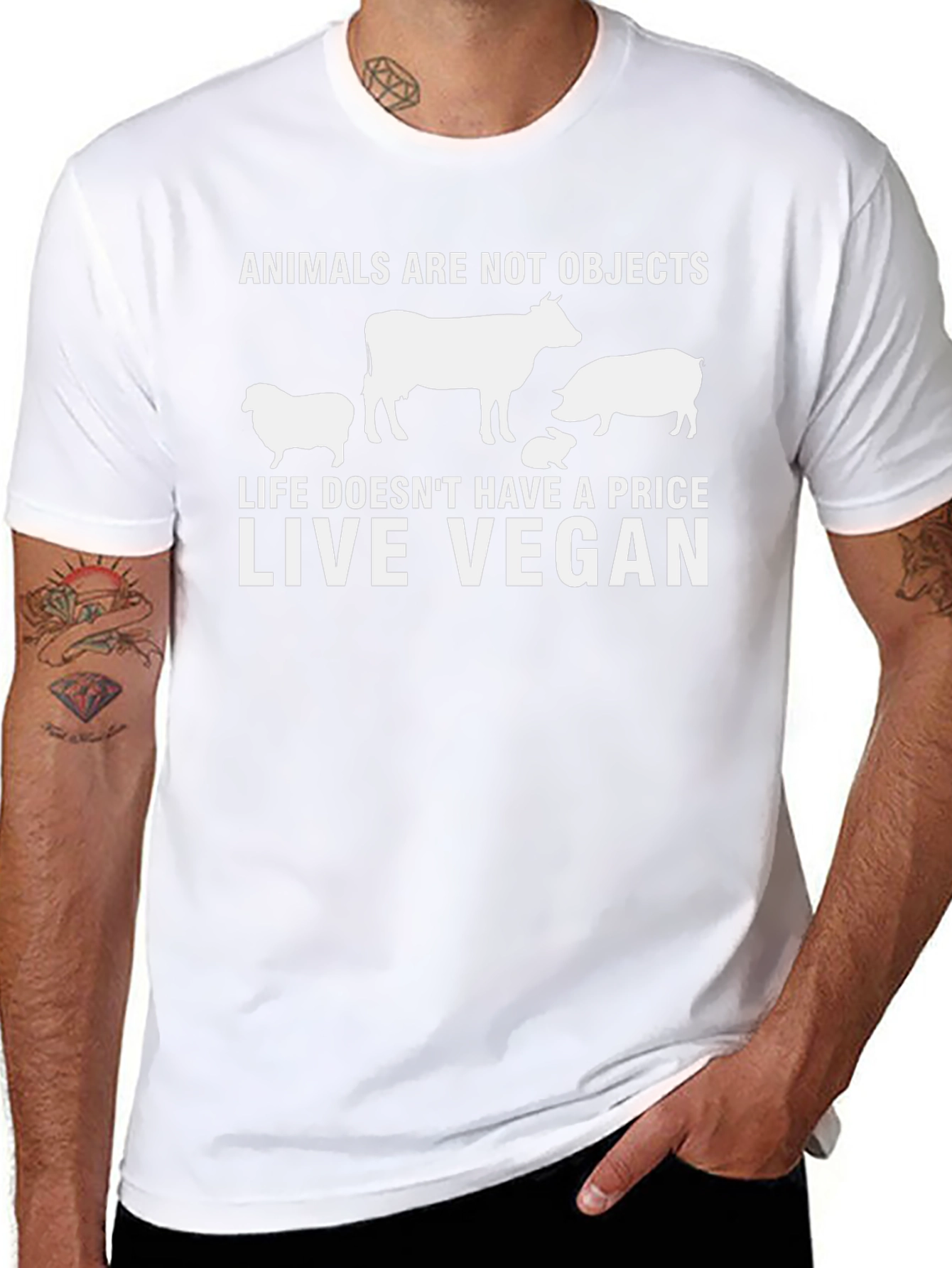 Animals Not Objects Vegan T-Shirt