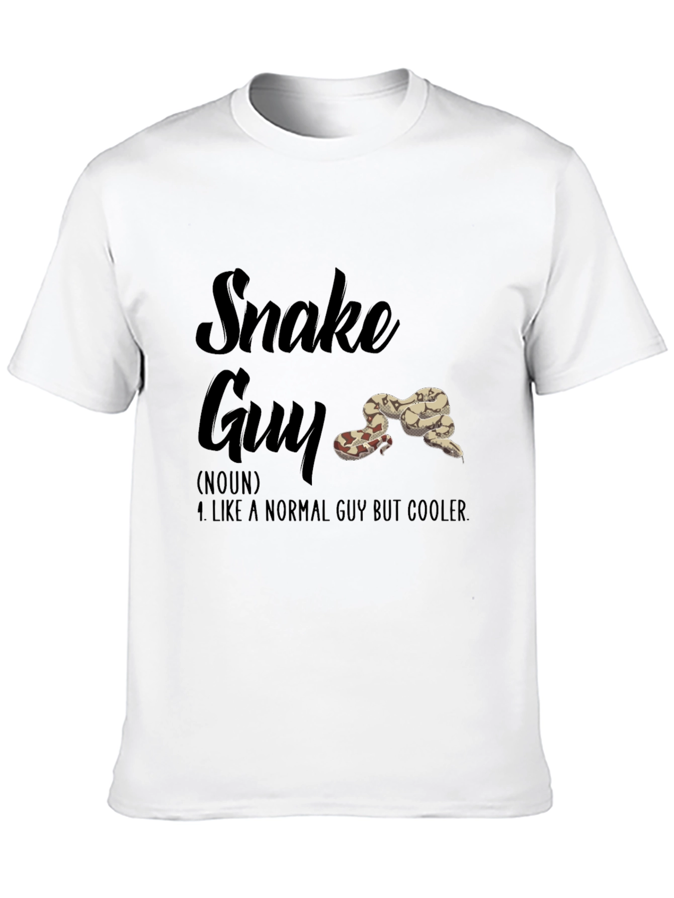 Snake Guy Novelty Graphic T-Shirt
