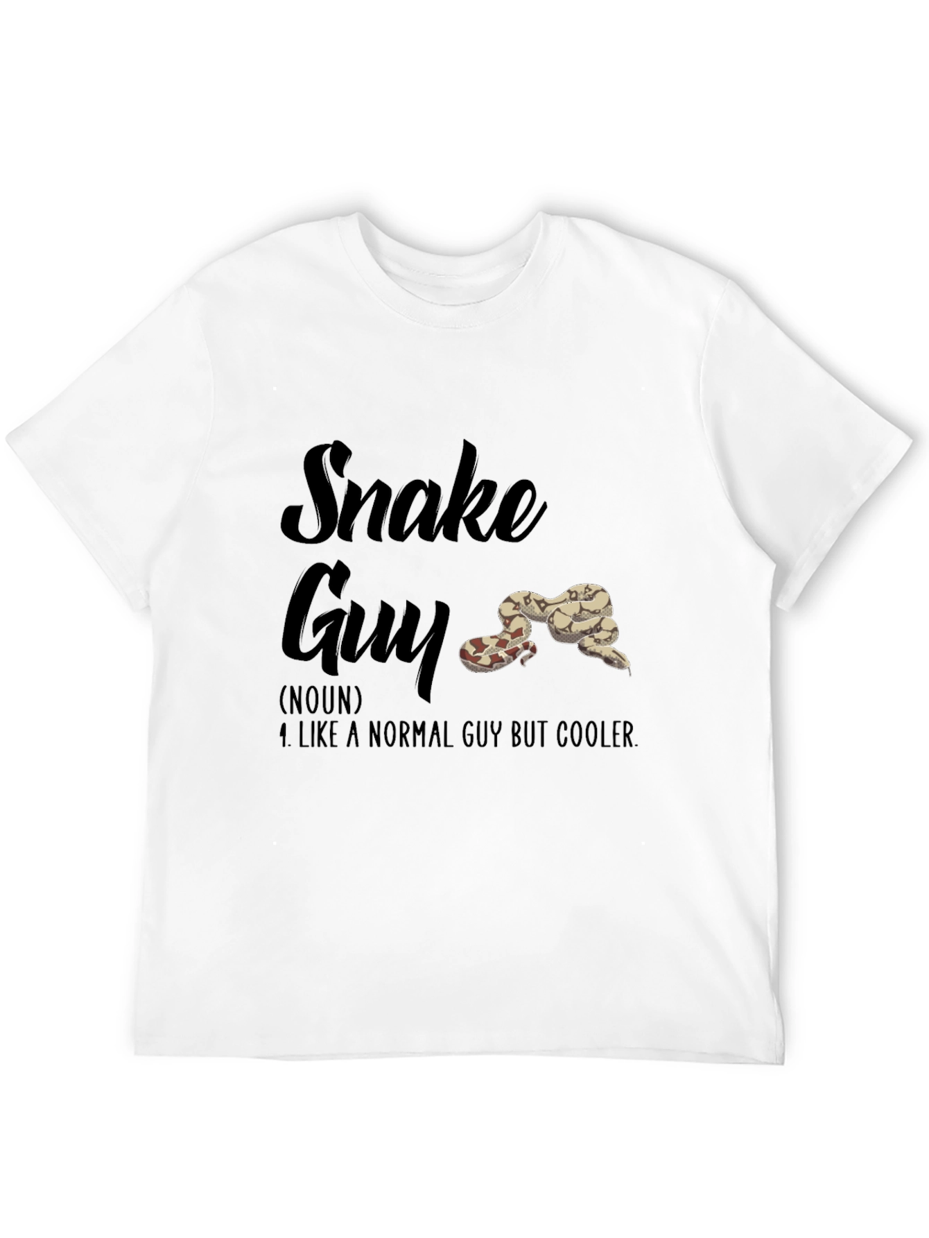 Snake Guy Novelty Graphic T-Shirt