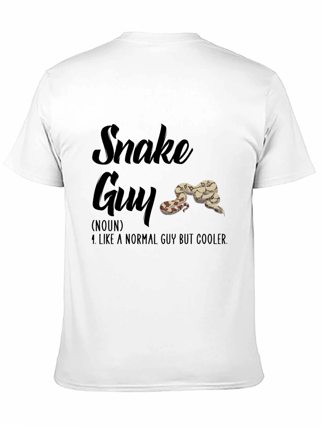 Snake Guy Novelty Graphic T-Shirt