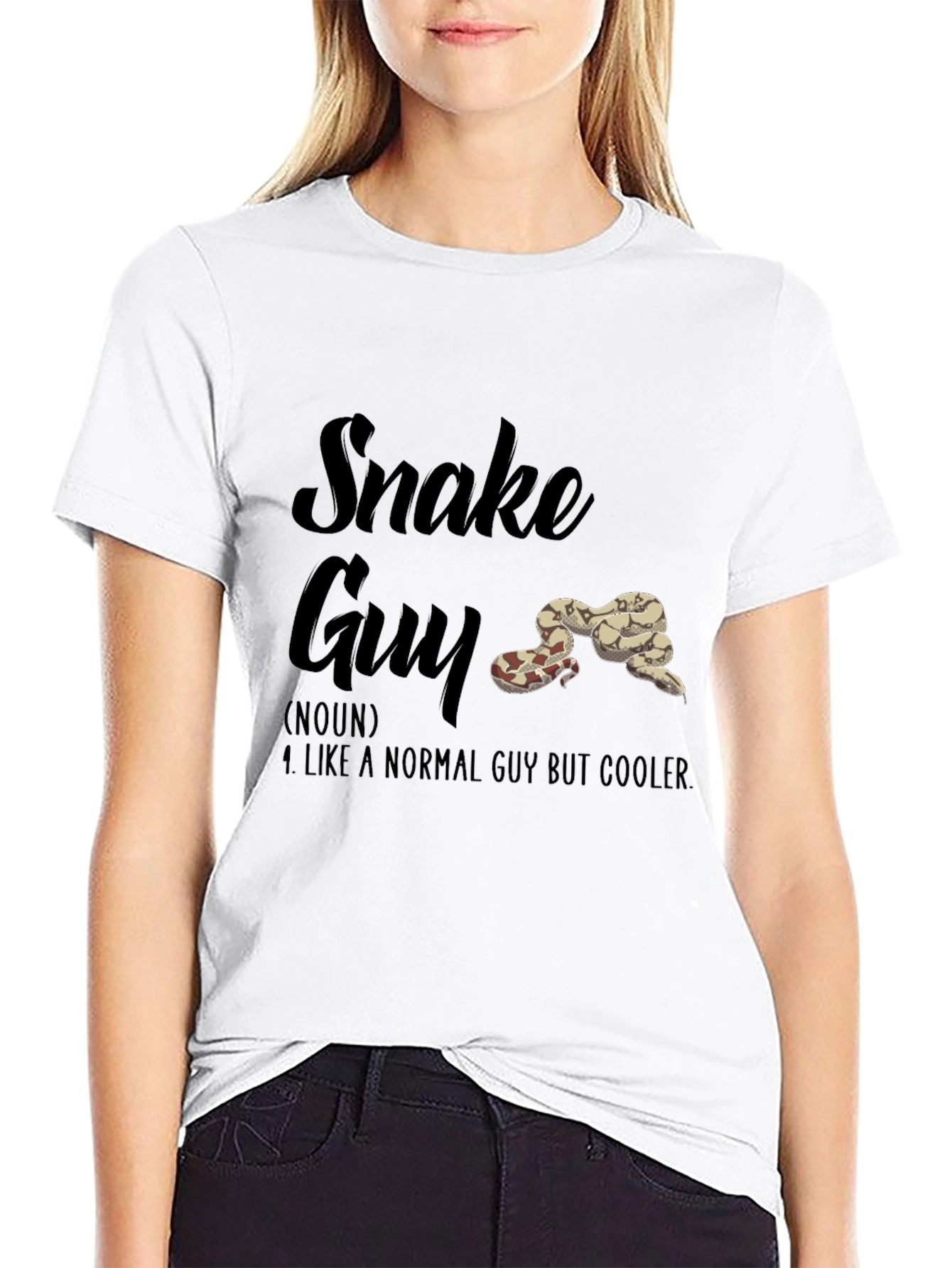 Snake Guy Novelty Graphic T-Shirt