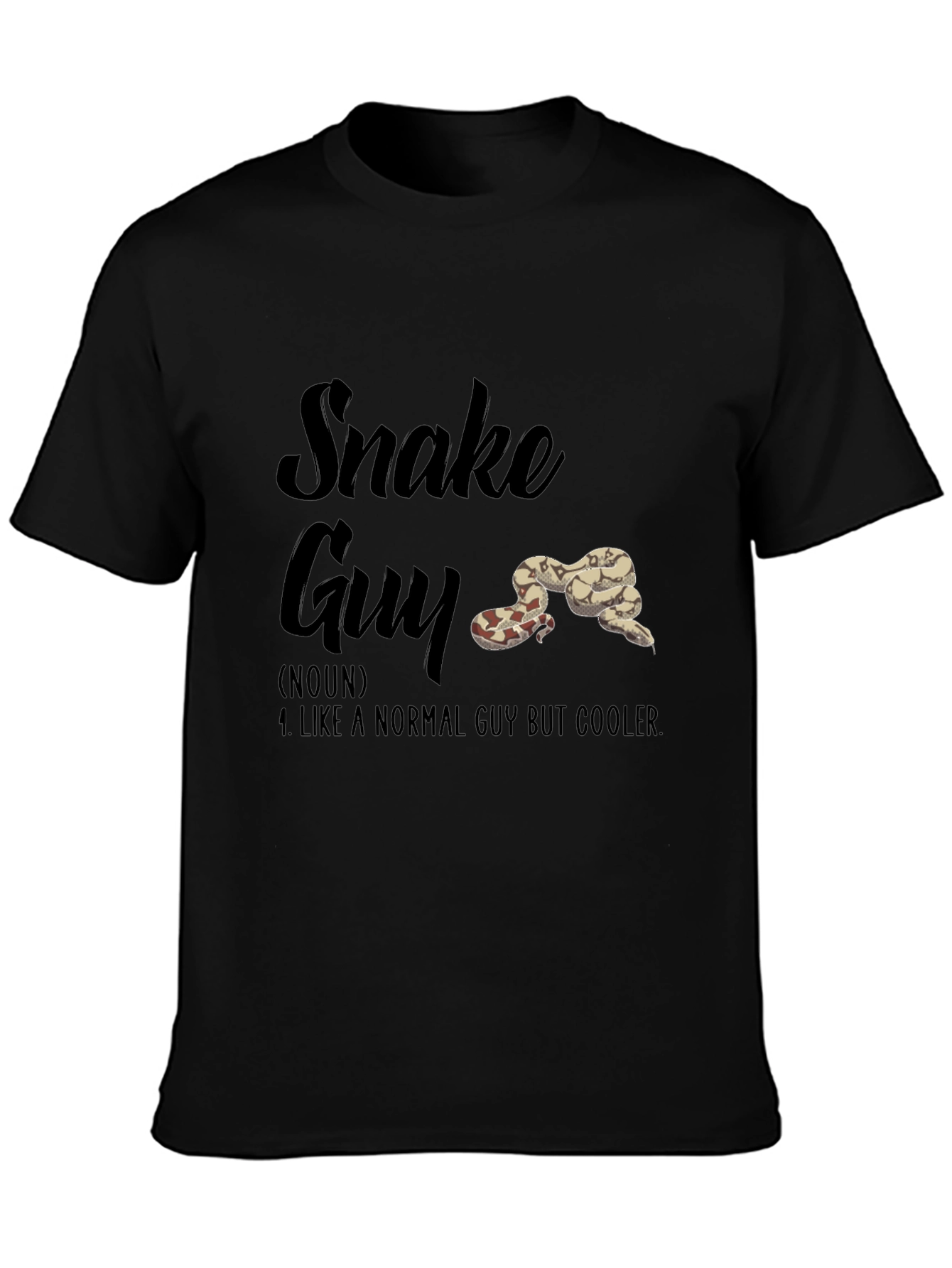 Snake Guy Novelty Graphic T-Shirt