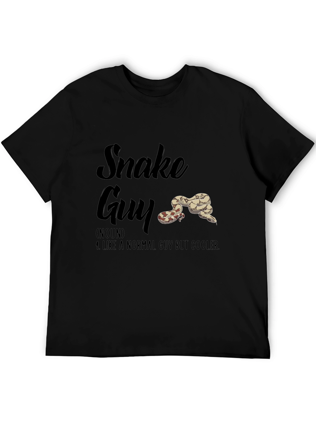 Snake Guy Novelty Graphic T-Shirt