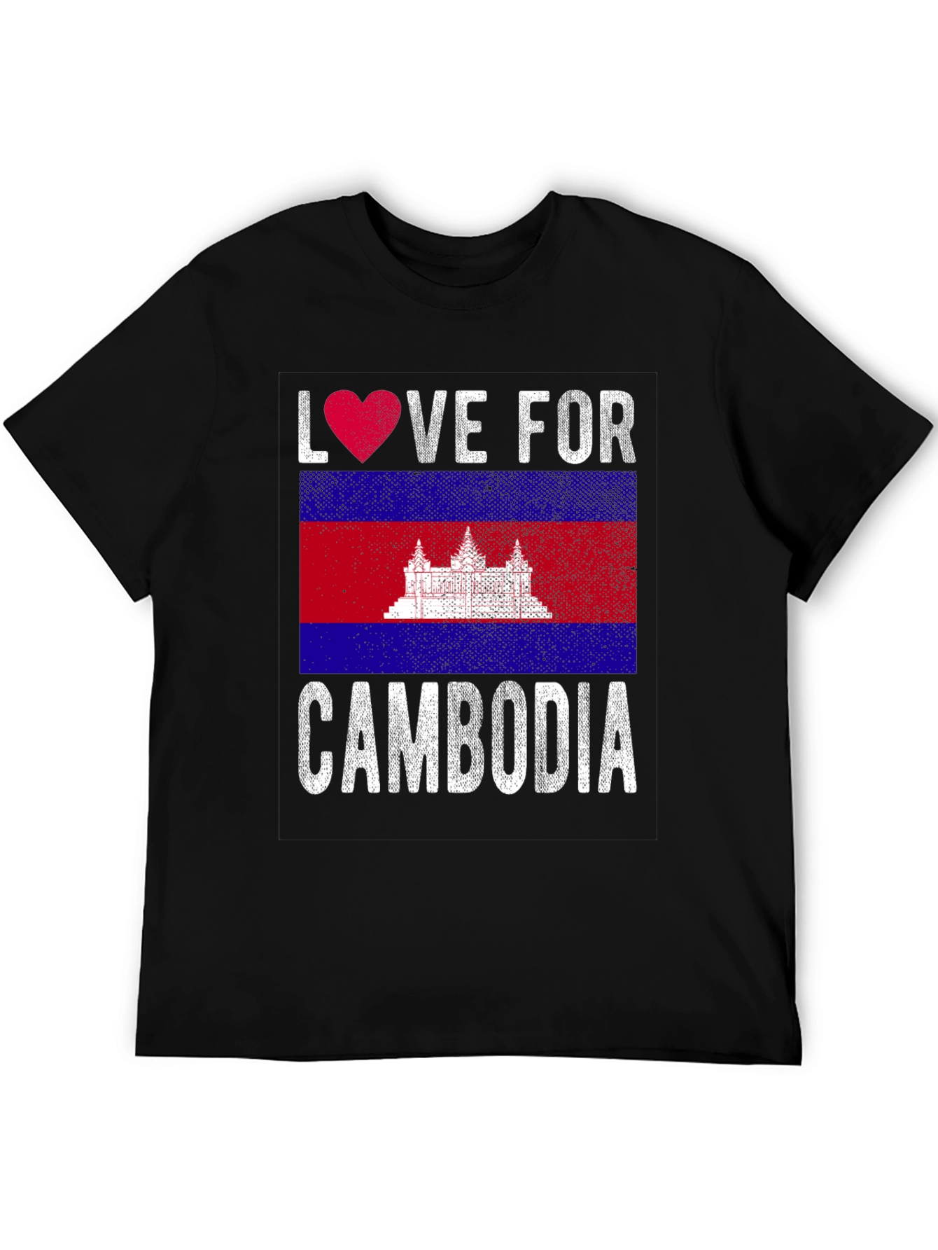 Love For Cambodia Flag T-Shirt