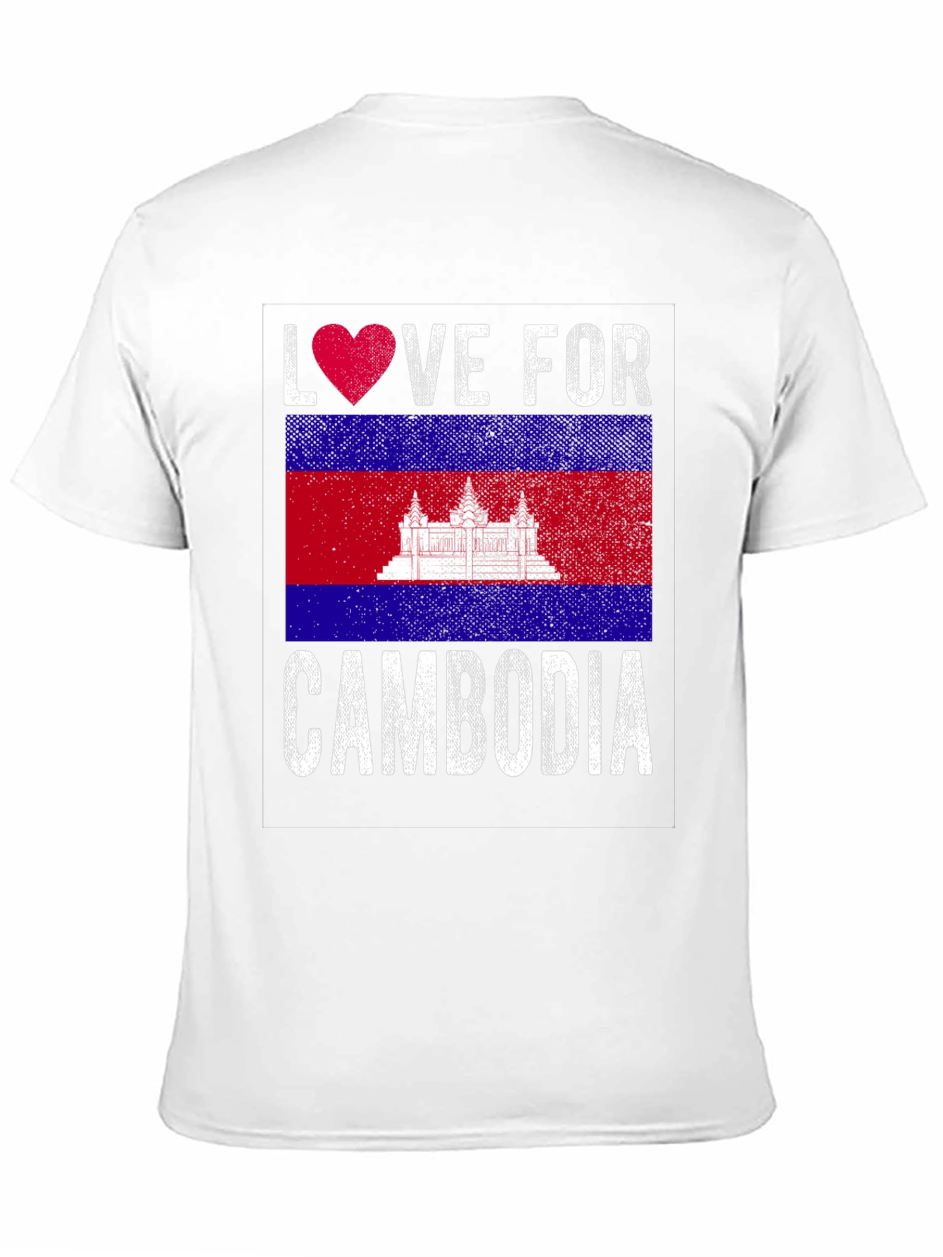 Love For Cambodia Flag T-Shirt