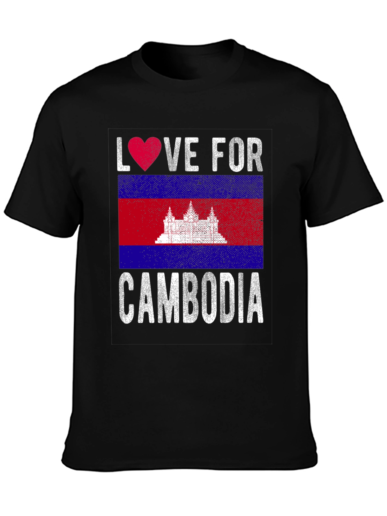 Love For Cambodia Flag T-Shirt