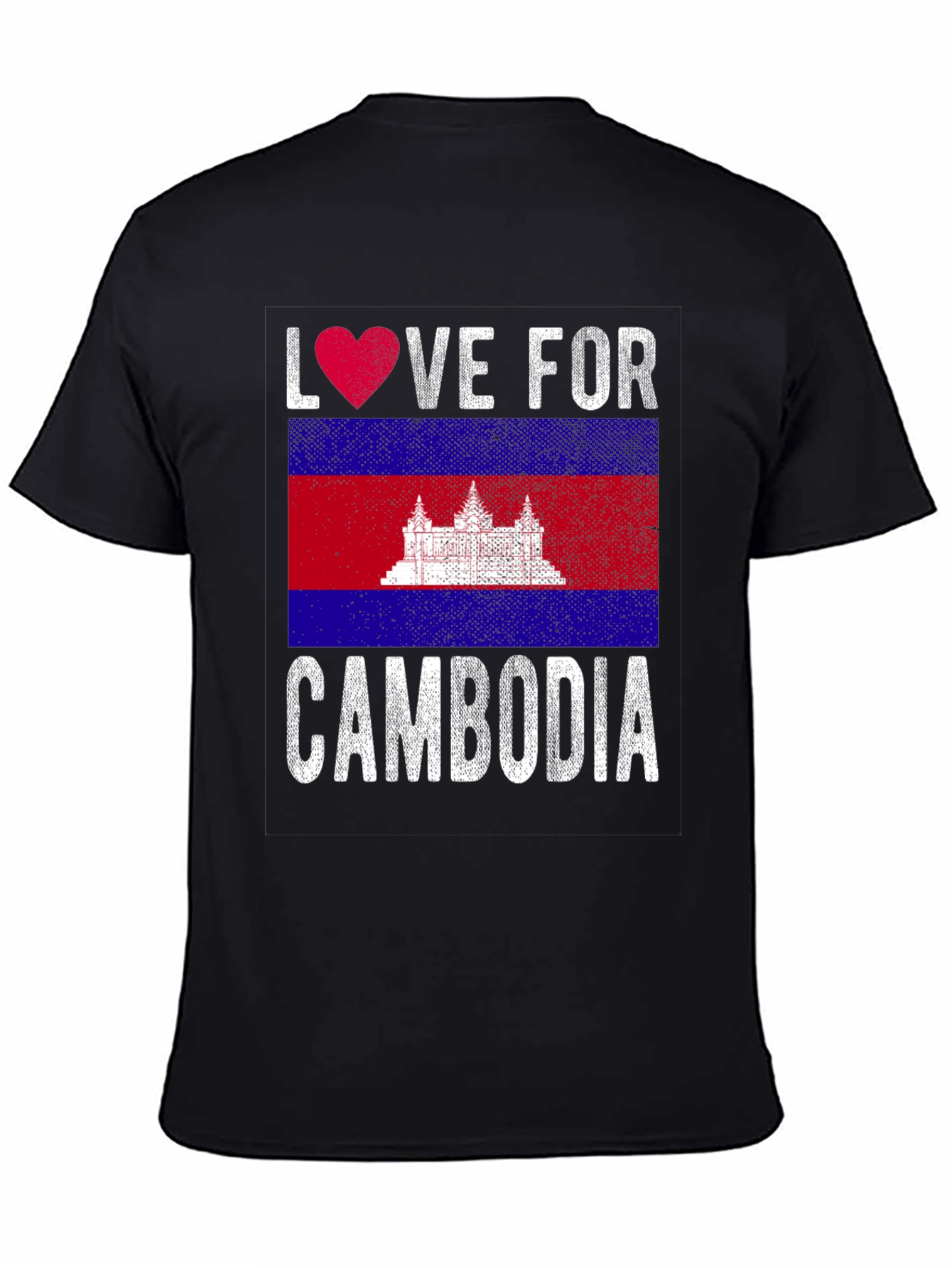 Love For Cambodia Flag T-Shirt