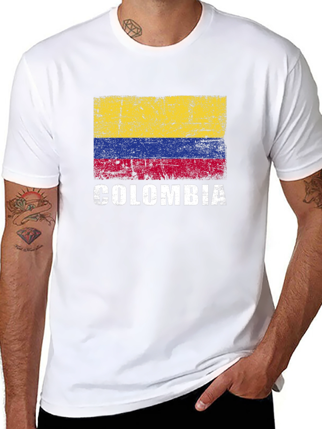 Colombia Flag Graphic T-Shirt