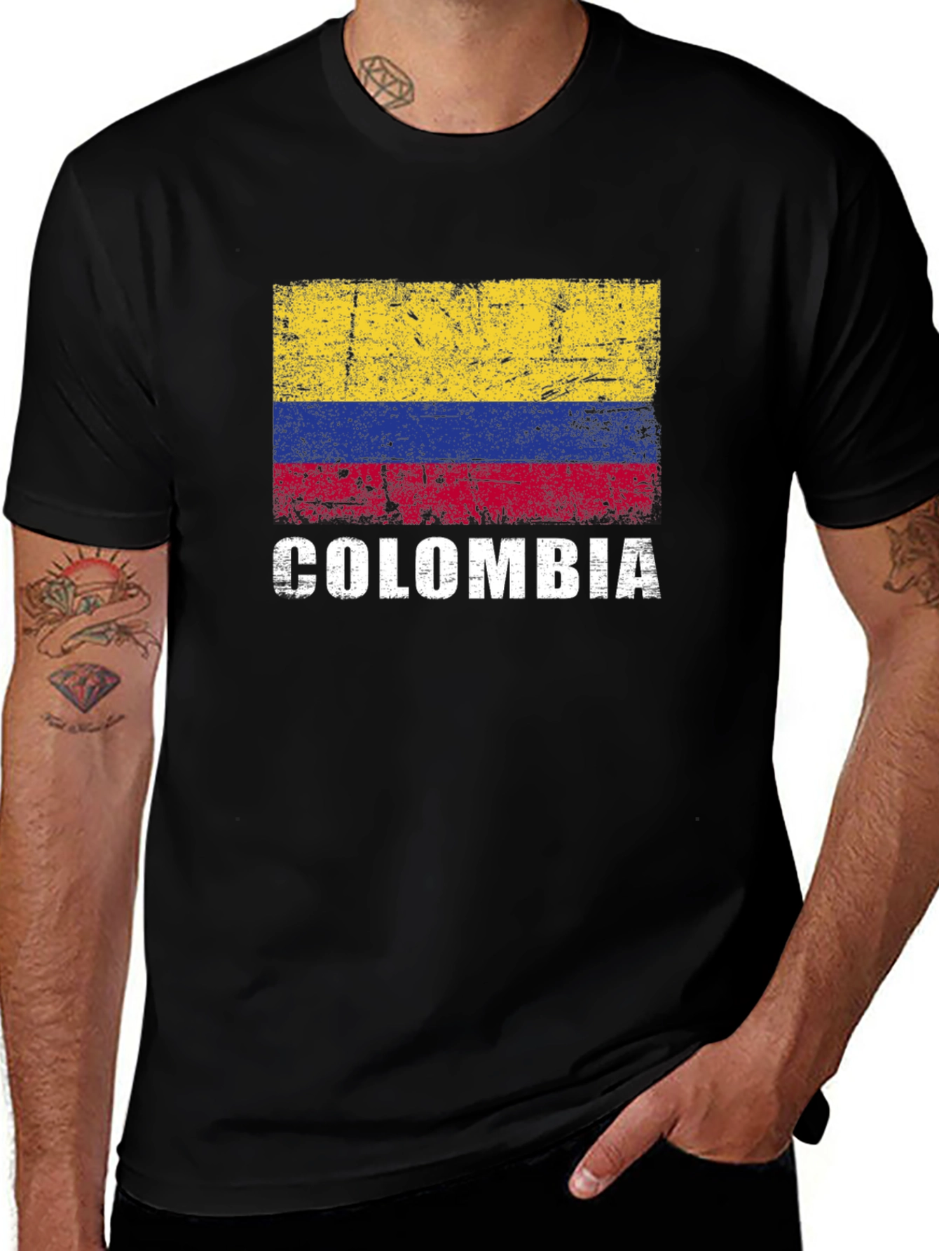 Colombia Flag Graphic T-Shirt