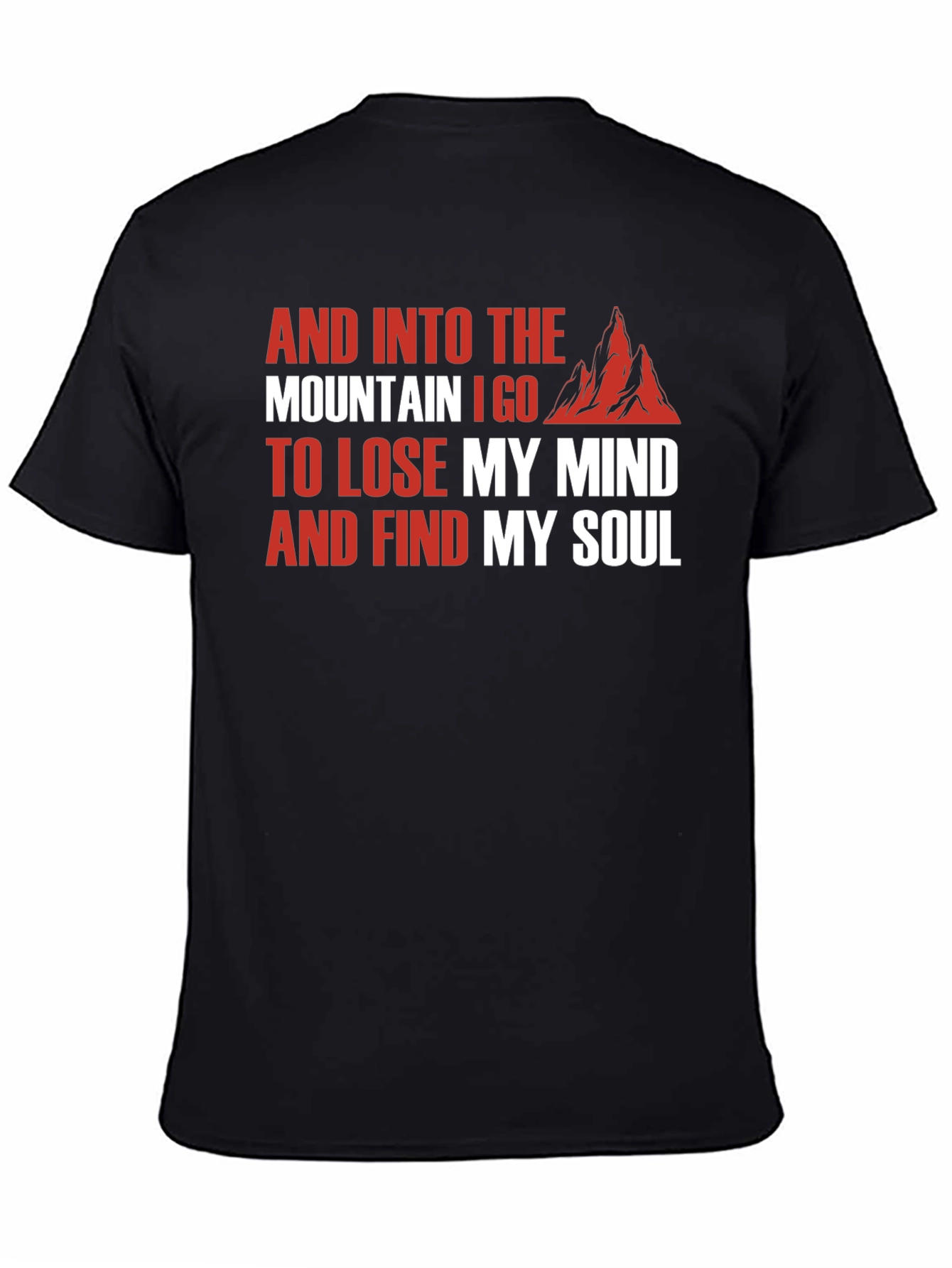 Mountain Soul Black T-Shirt - Nature Lover Tee