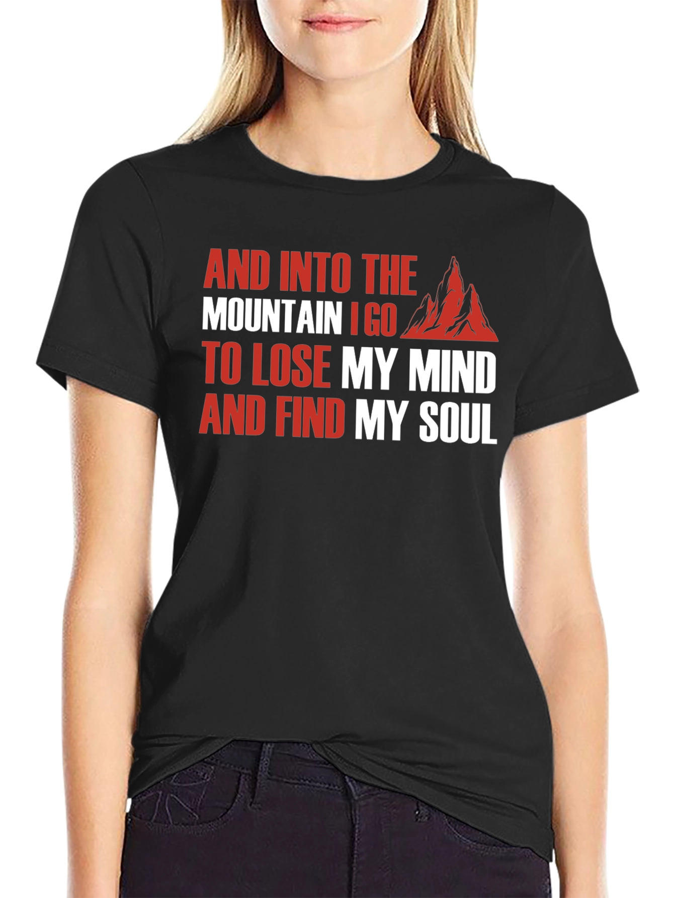 Mountain Soul Black T-Shirt - Nature Lover Tee