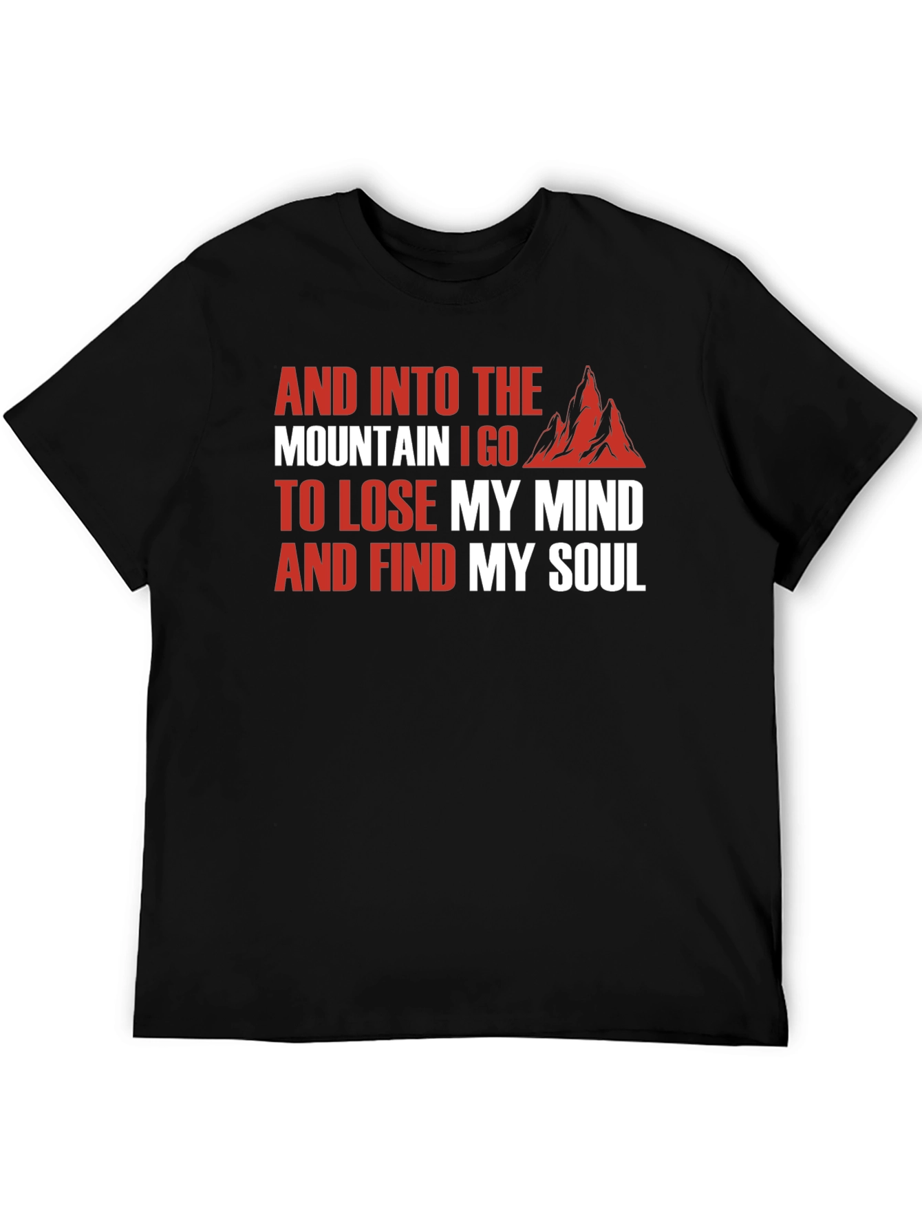 Mountain Soul Black T-Shirt - Nature Lover Tee