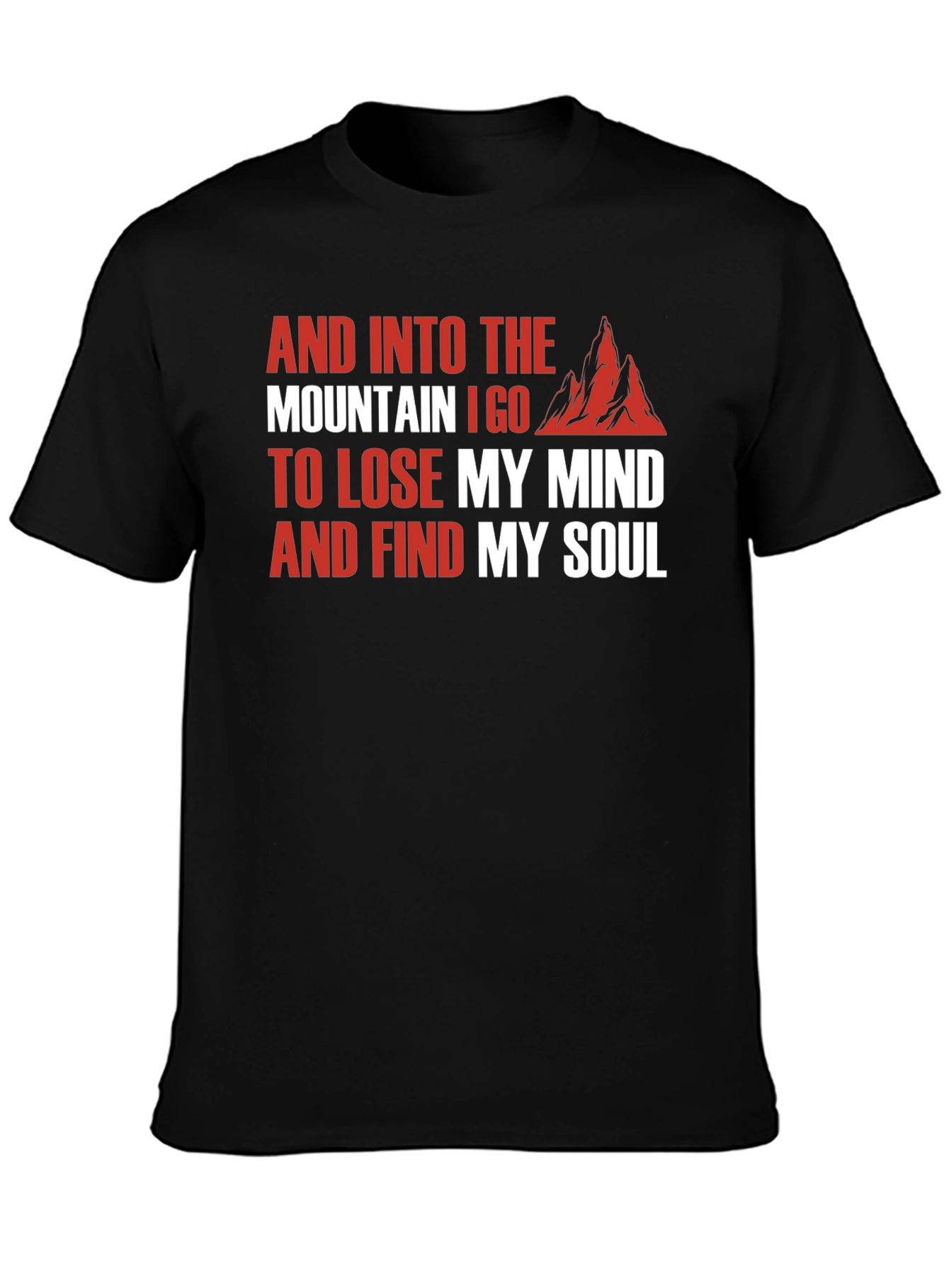 Mountain Soul Black T-Shirt - Nature Lover Tee