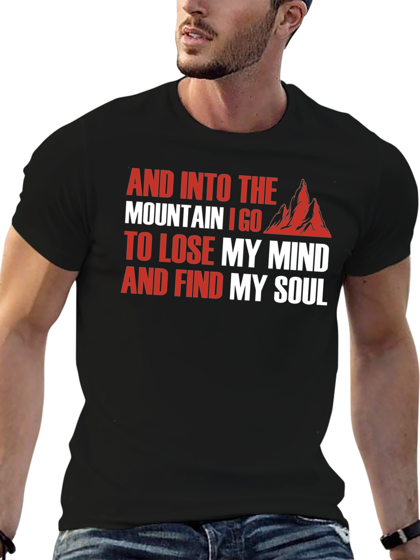 Mountain Soul Black T-Shirt - Nature Lover Tee