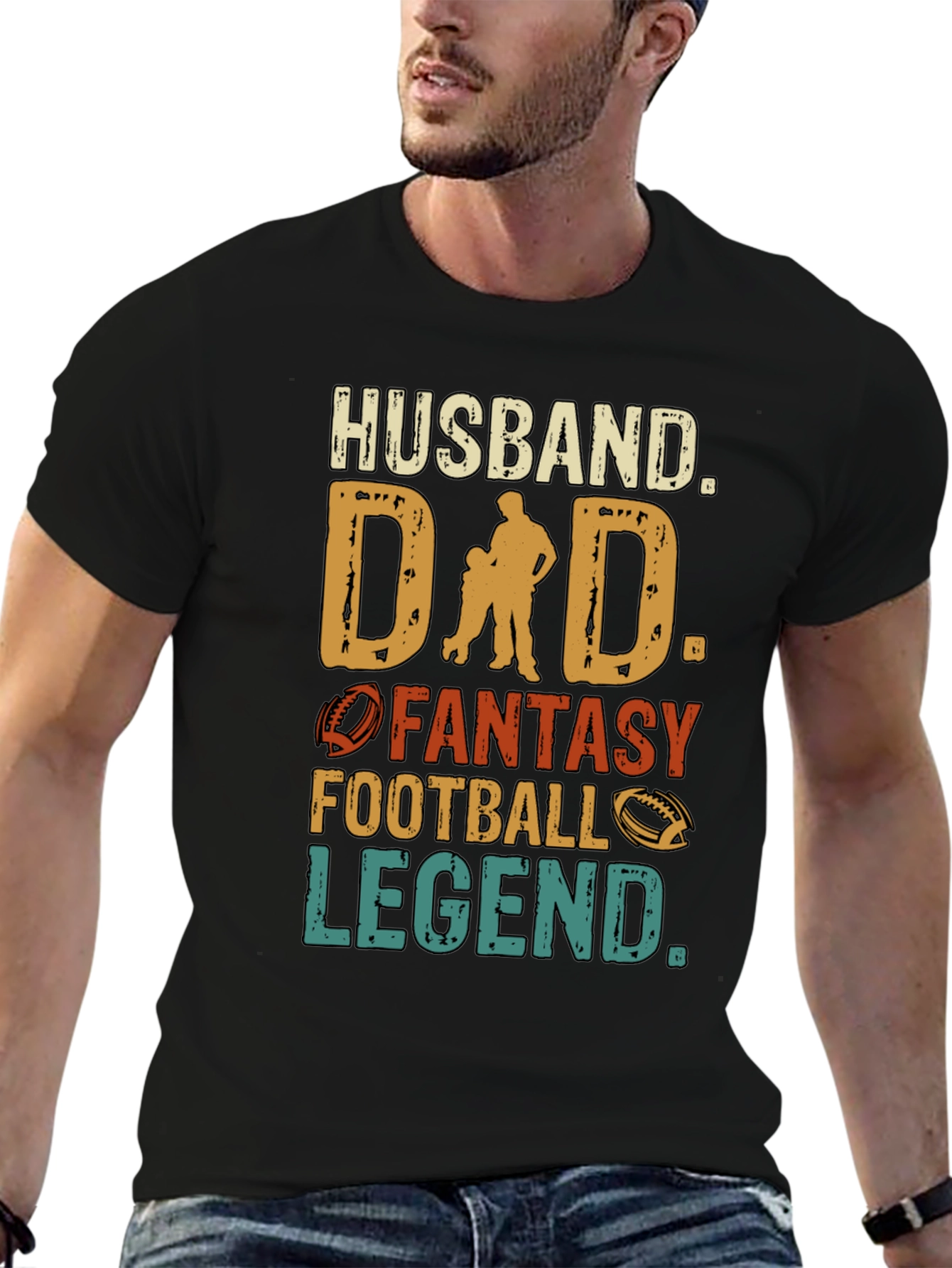 Husband Dad Football Legend T-Shirt