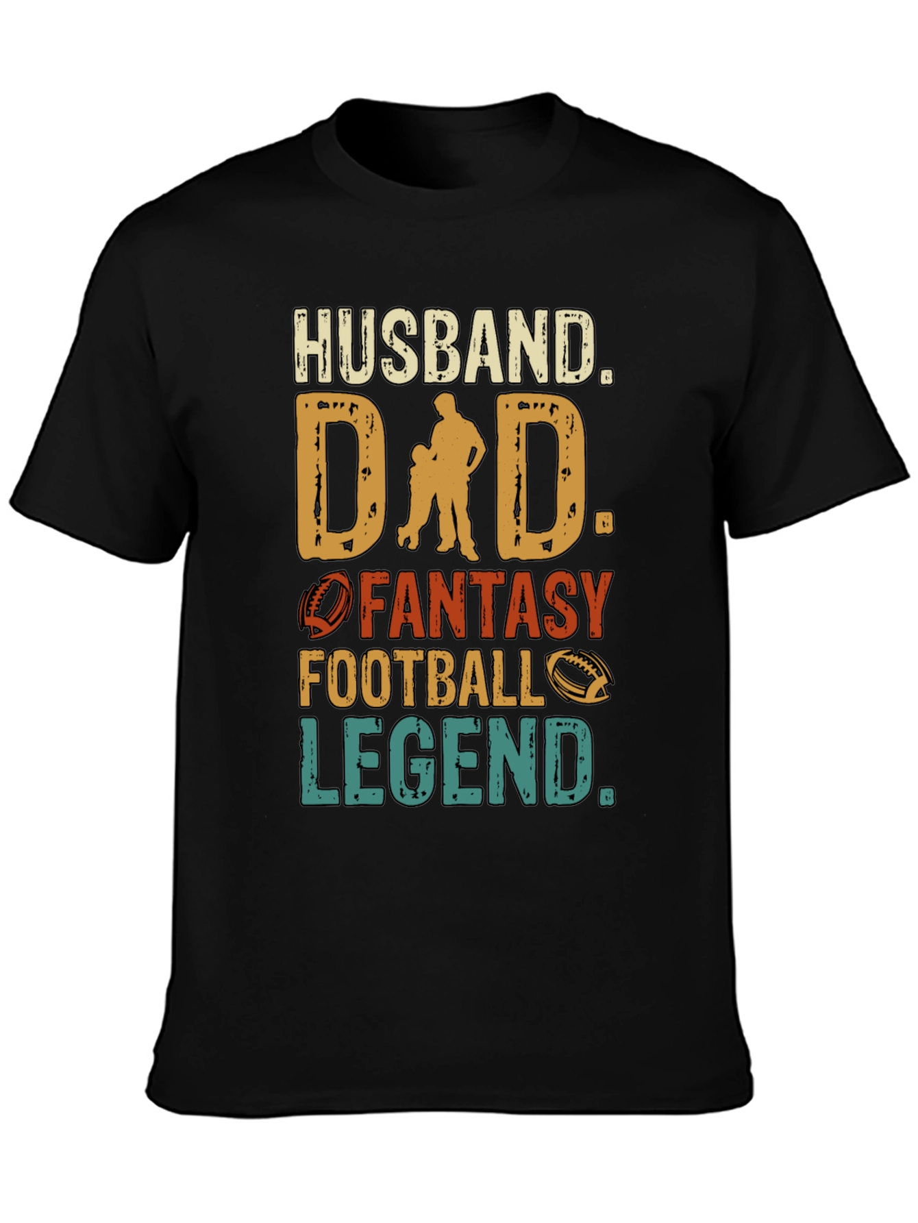 Husband Dad Football Legend T-Shirt