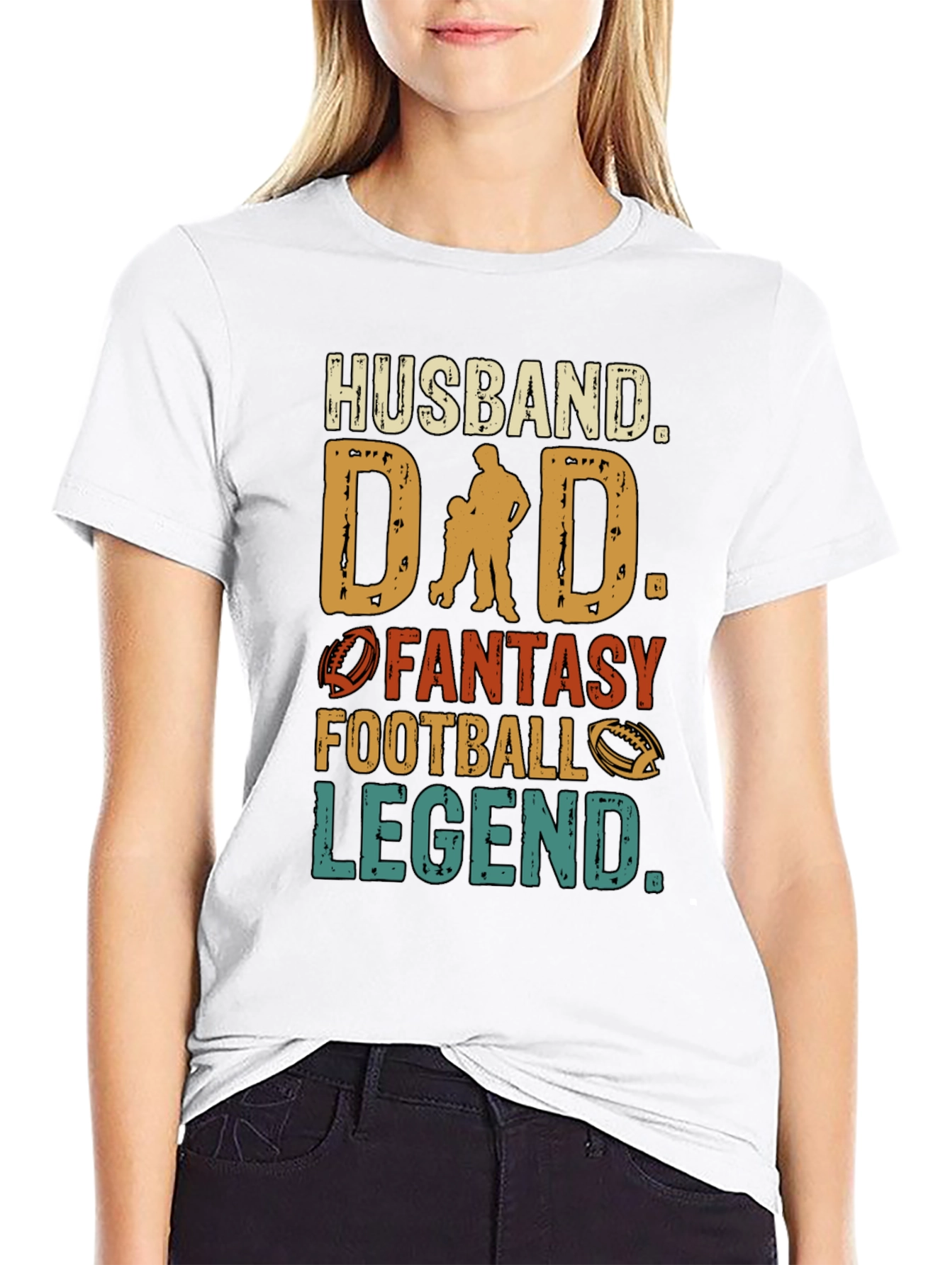 Husband Dad Football Legend T-Shirt