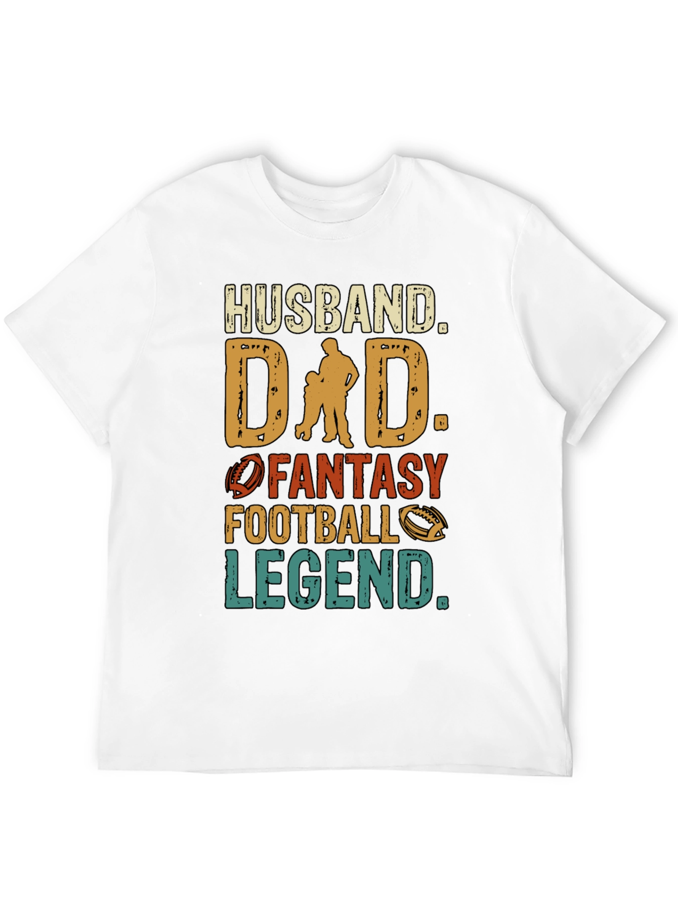 Husband Dad Football Legend T-Shirt