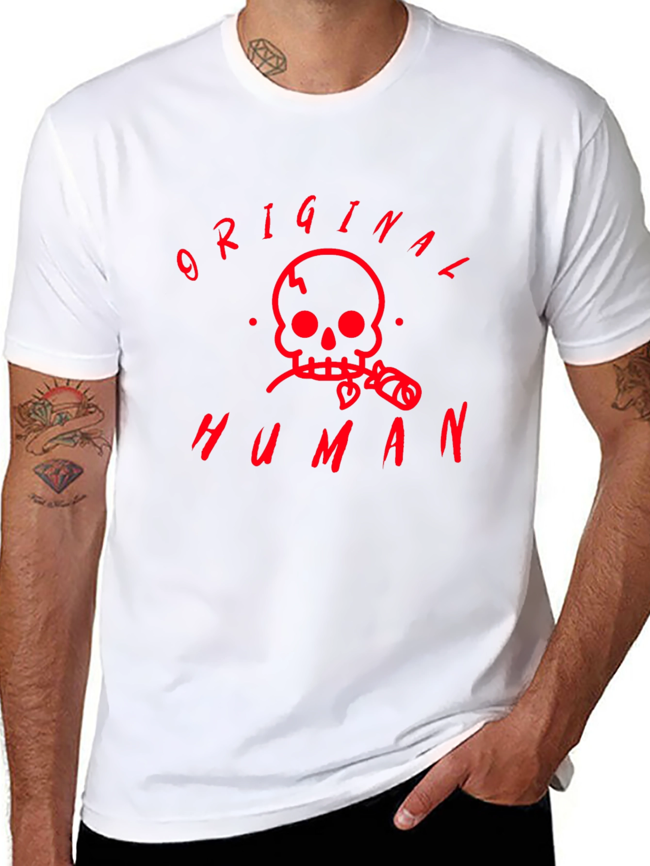 Original Human Skull Graphic Tee