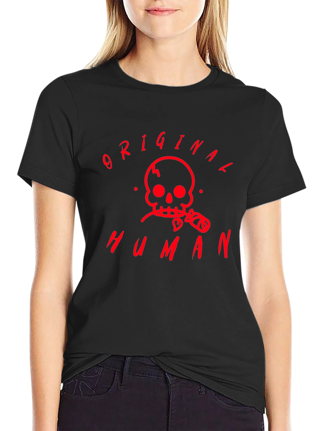 Original Human Skull Graphic Tee