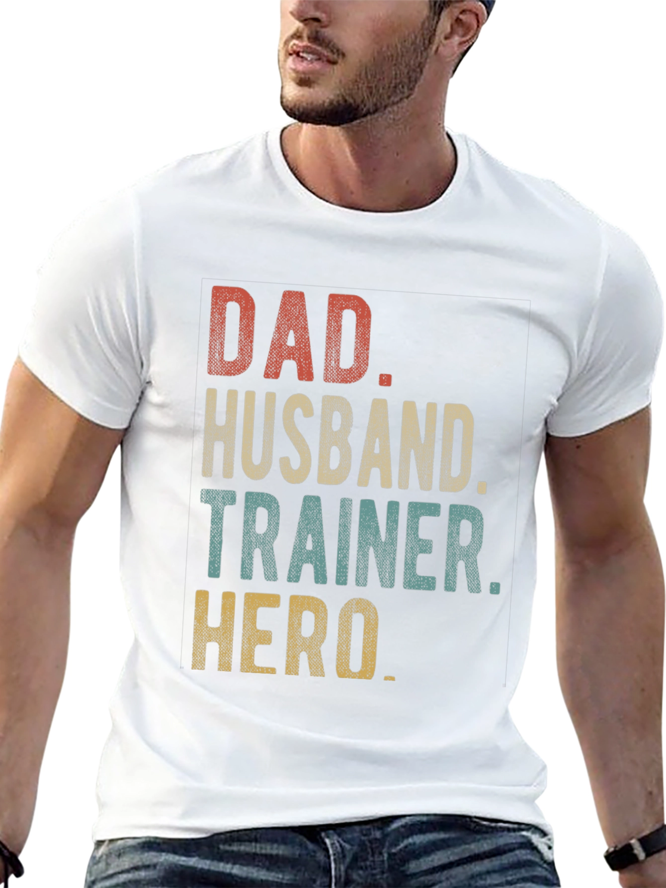 Dad Husband Trainer Hero Graphic Tee