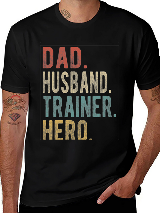 Dad Husband Trainer Hero Graphic Tee