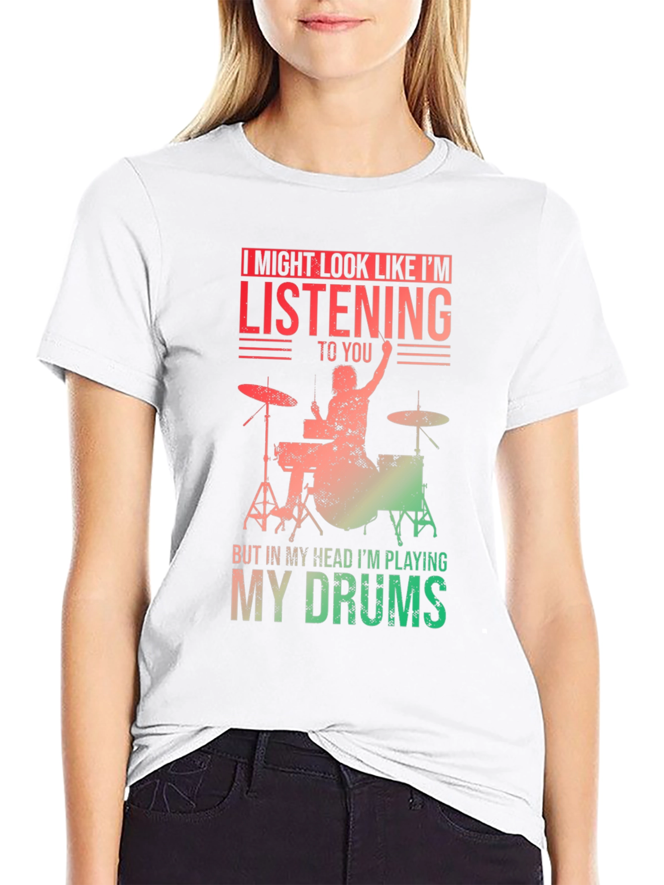 Drummer T-Shirt - Im Playing My Drums