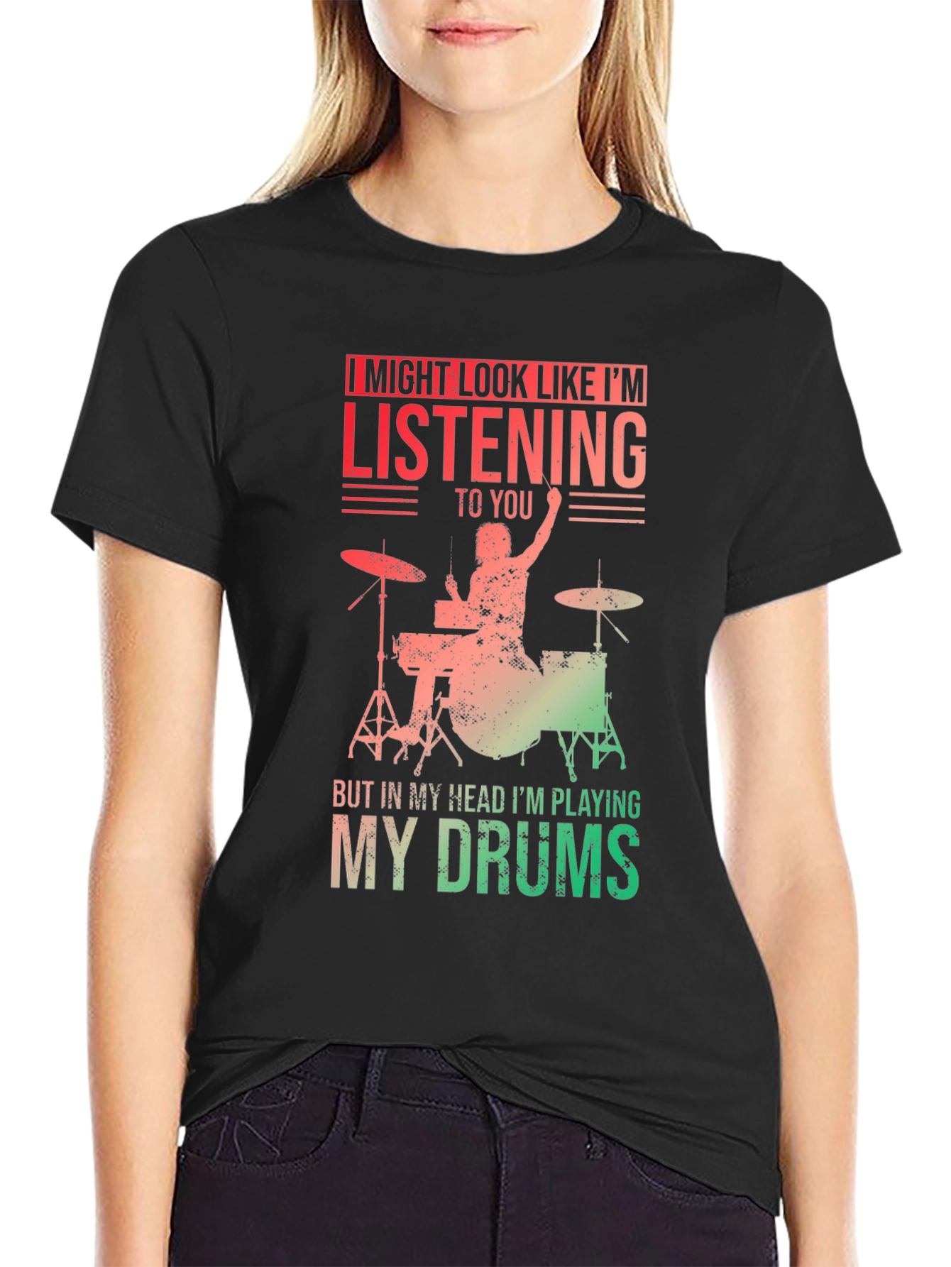 Drummer T-Shirt - Im Playing My Drums