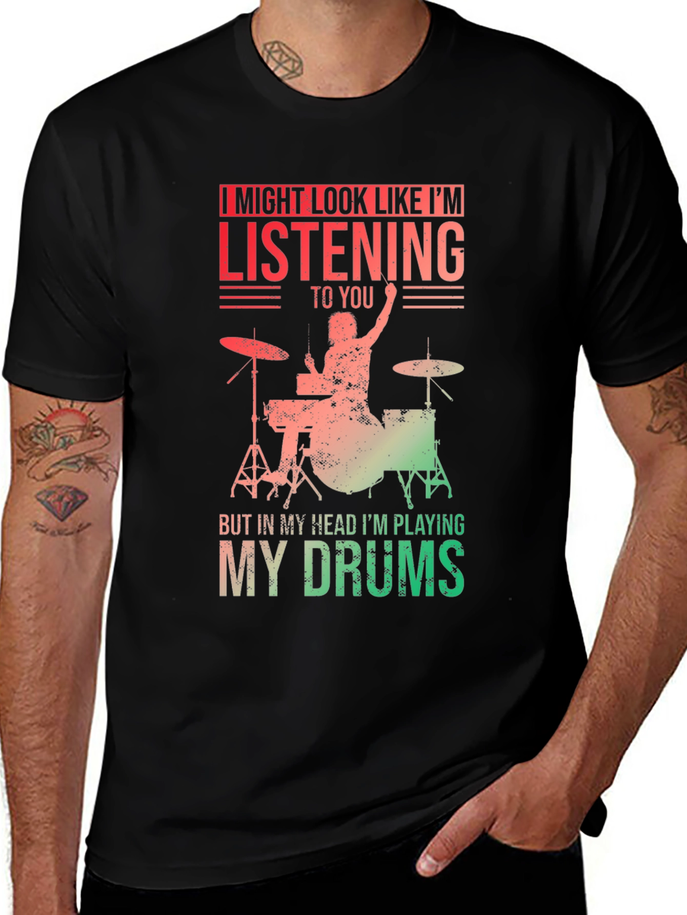 Drummer T-Shirt - Im Playing My Drums
