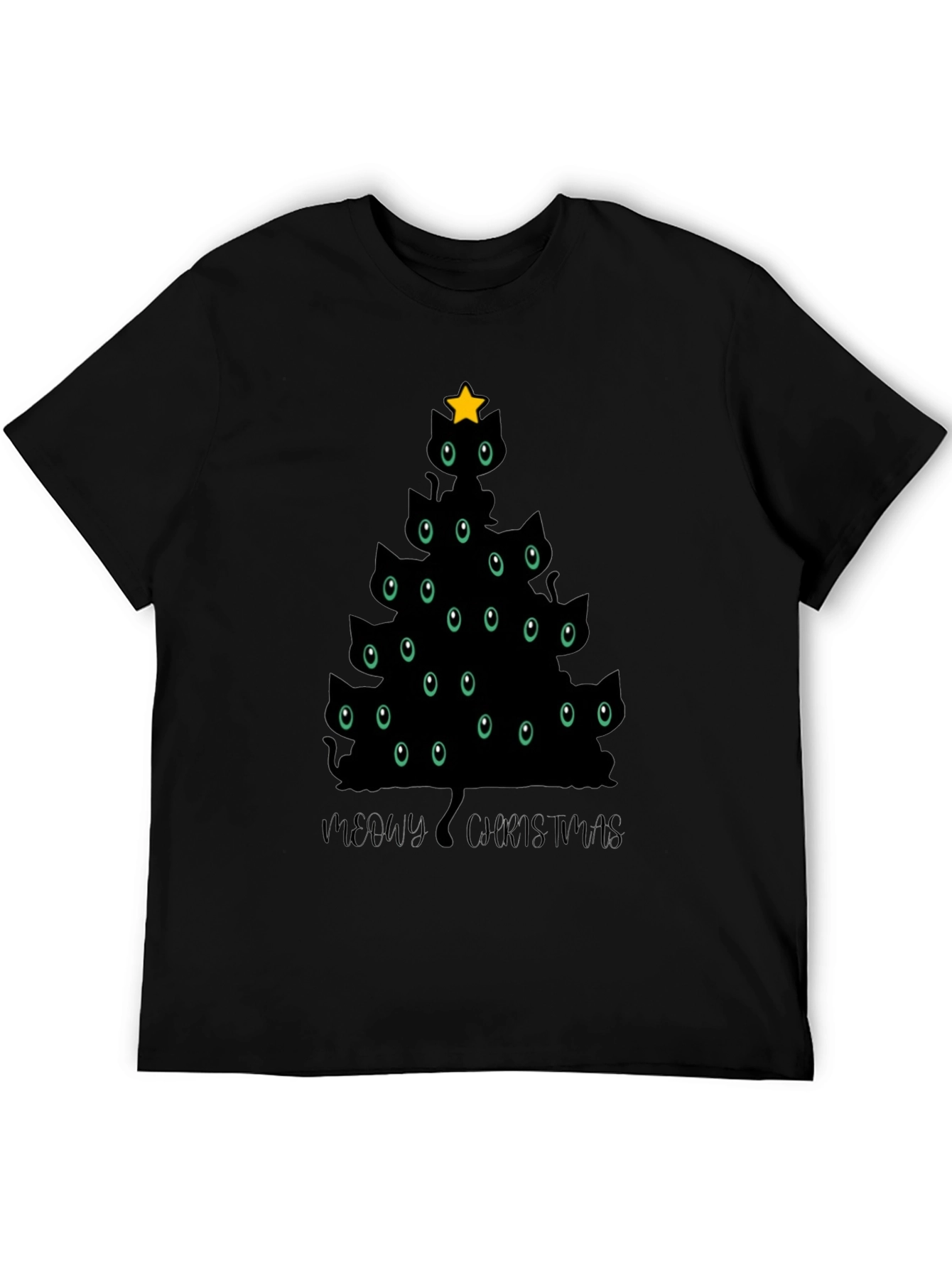 Meowy Christmas Cat Tree T-Shirt
