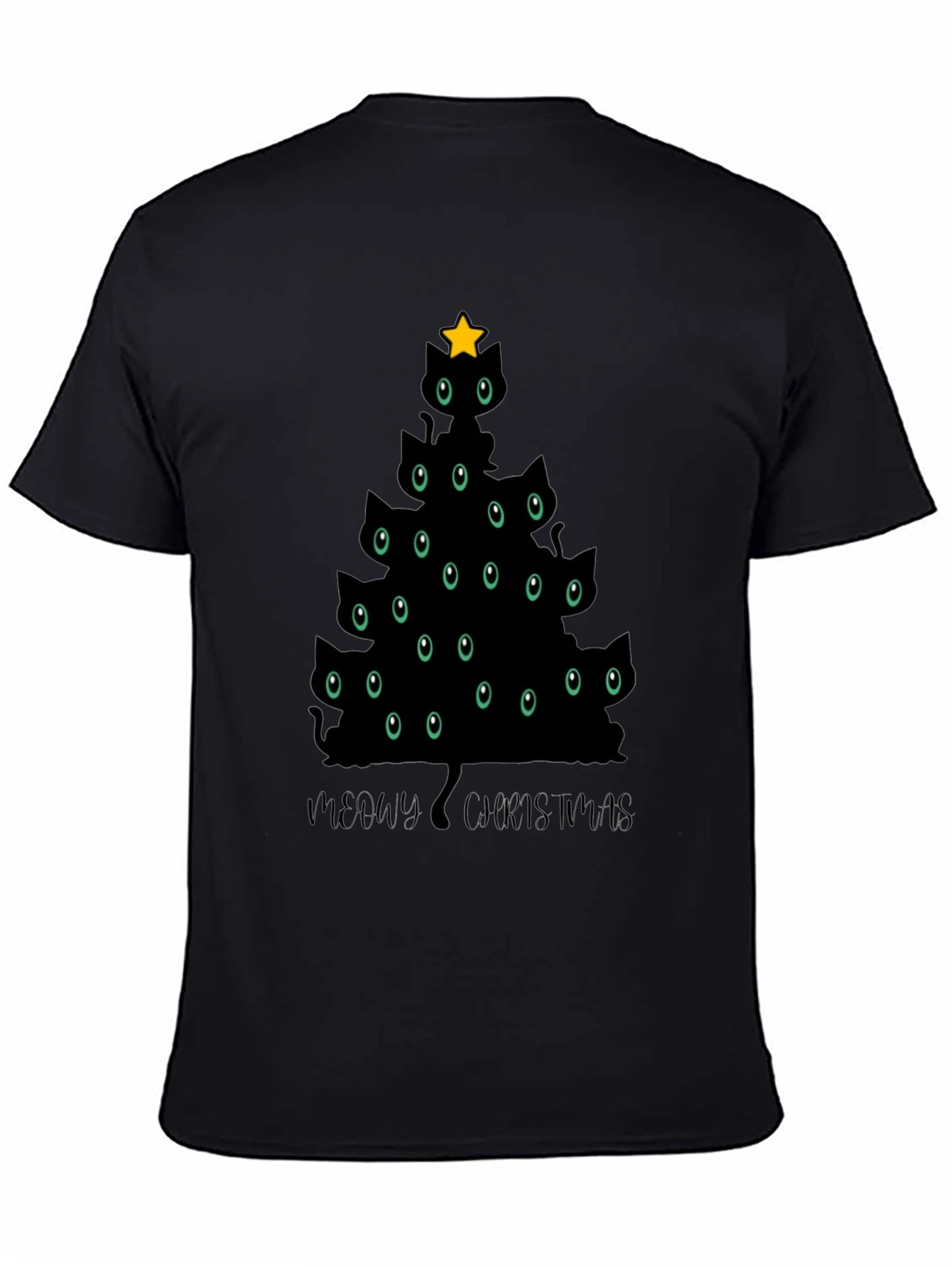 Meowy Christmas Cat Tree T-Shirt