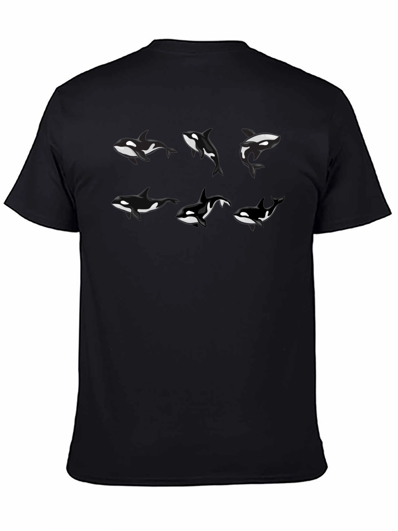 Orca Whale T-Shirt - Black Graphic Tee