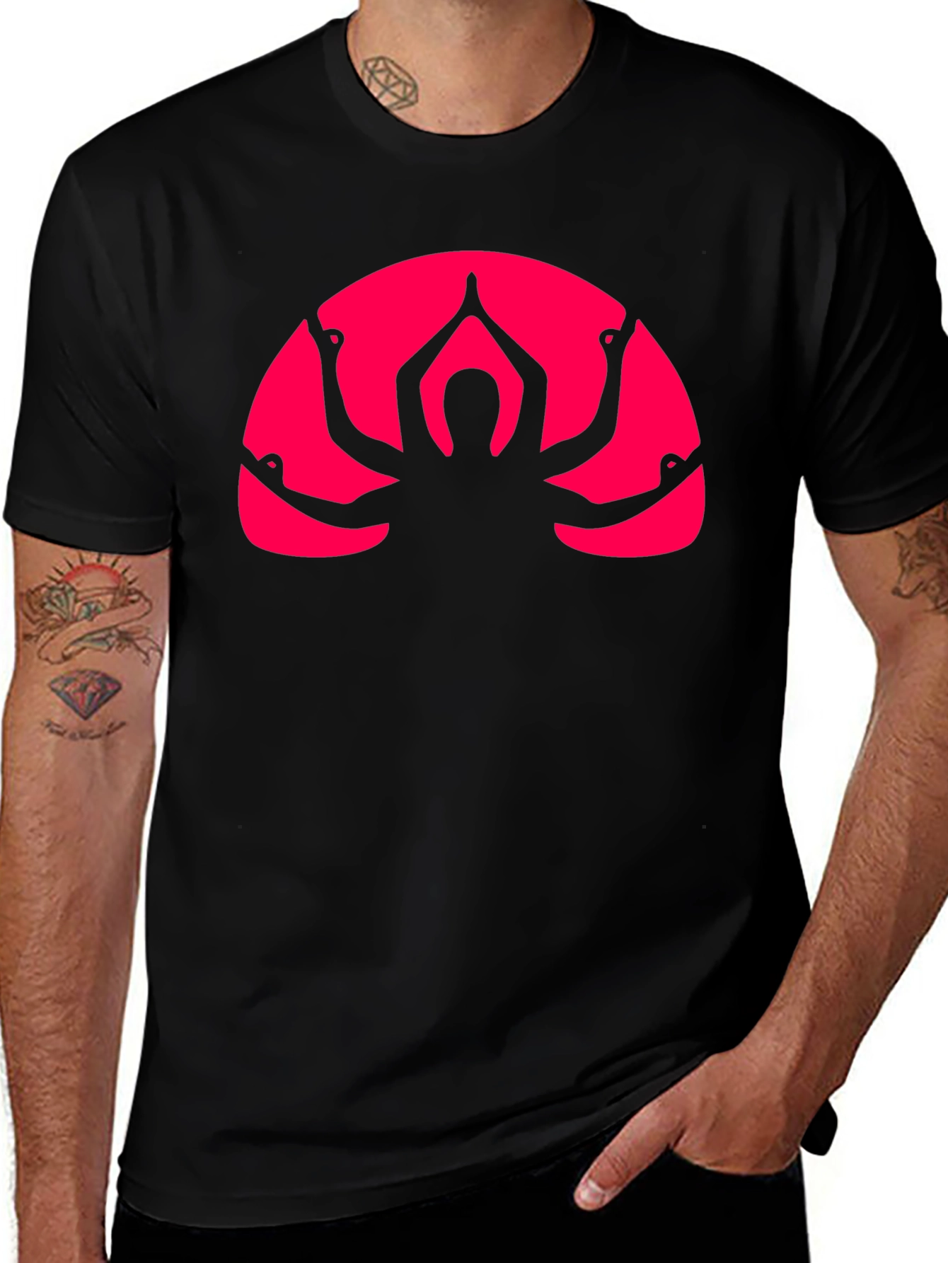 Yoga Silhouette Graphic T-Shirt