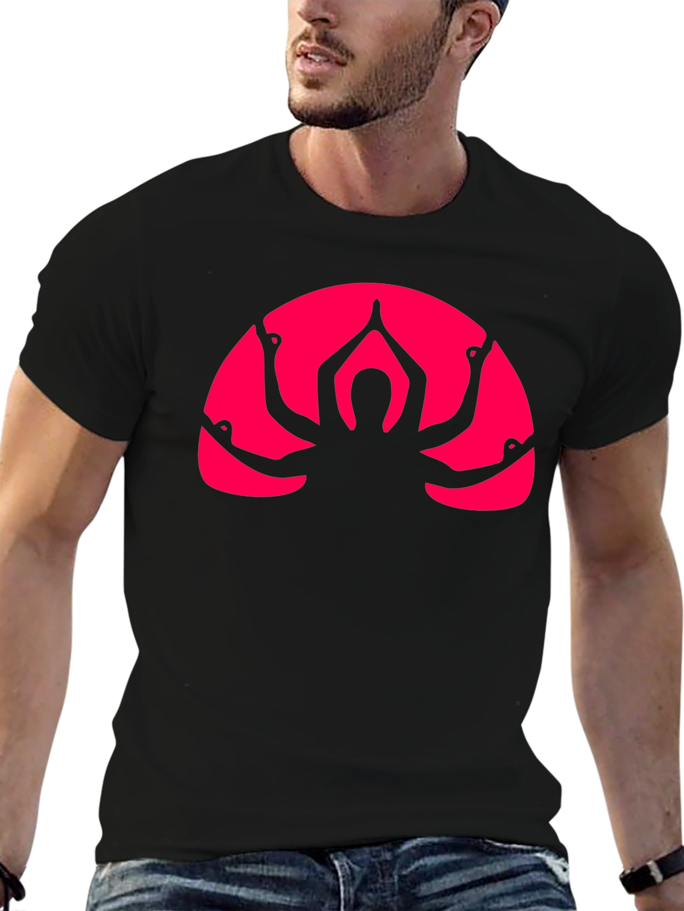 Yoga Silhouette Graphic T-Shirt