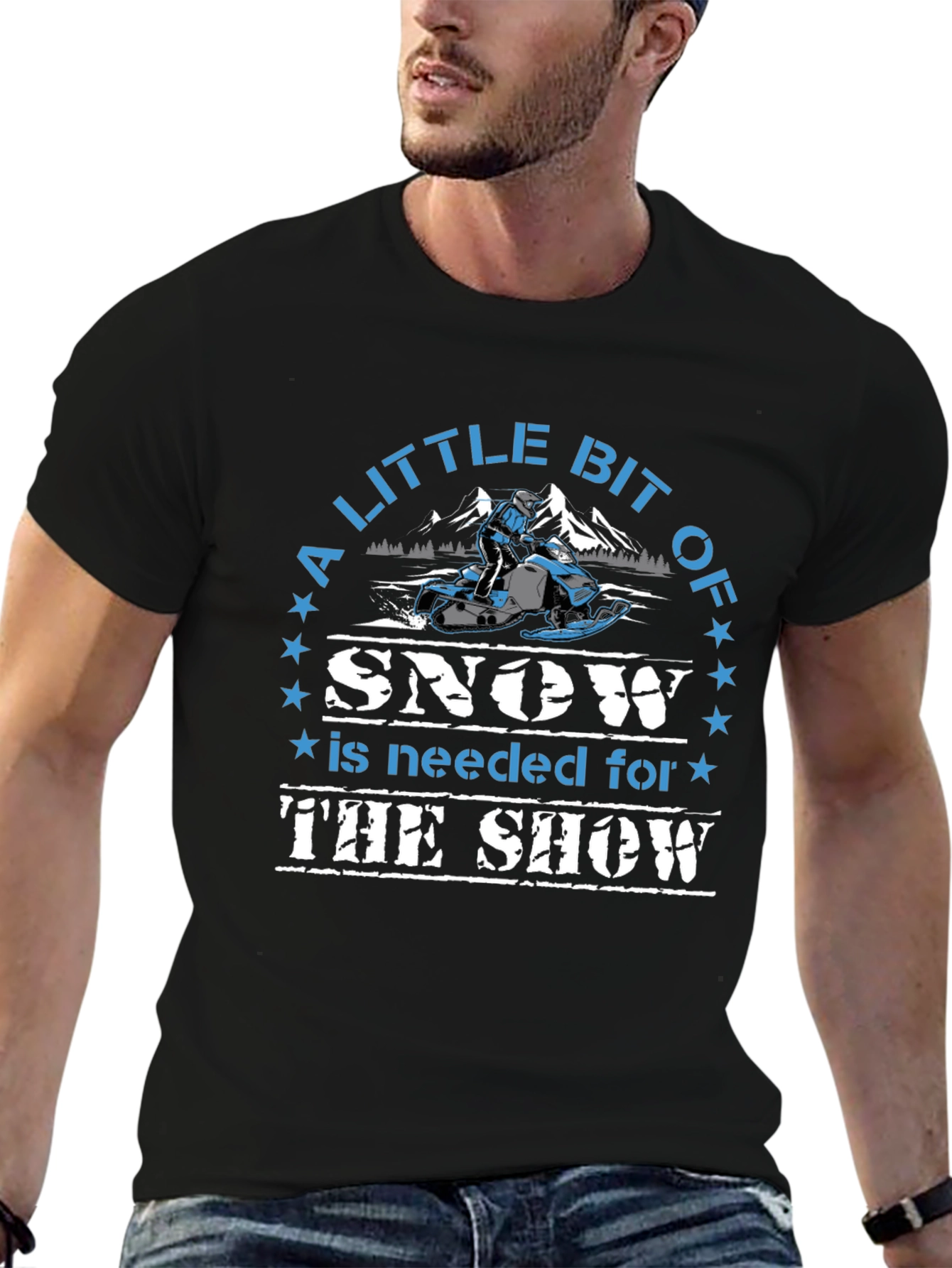 Snow Show T-Shirt - Snowmobile Design