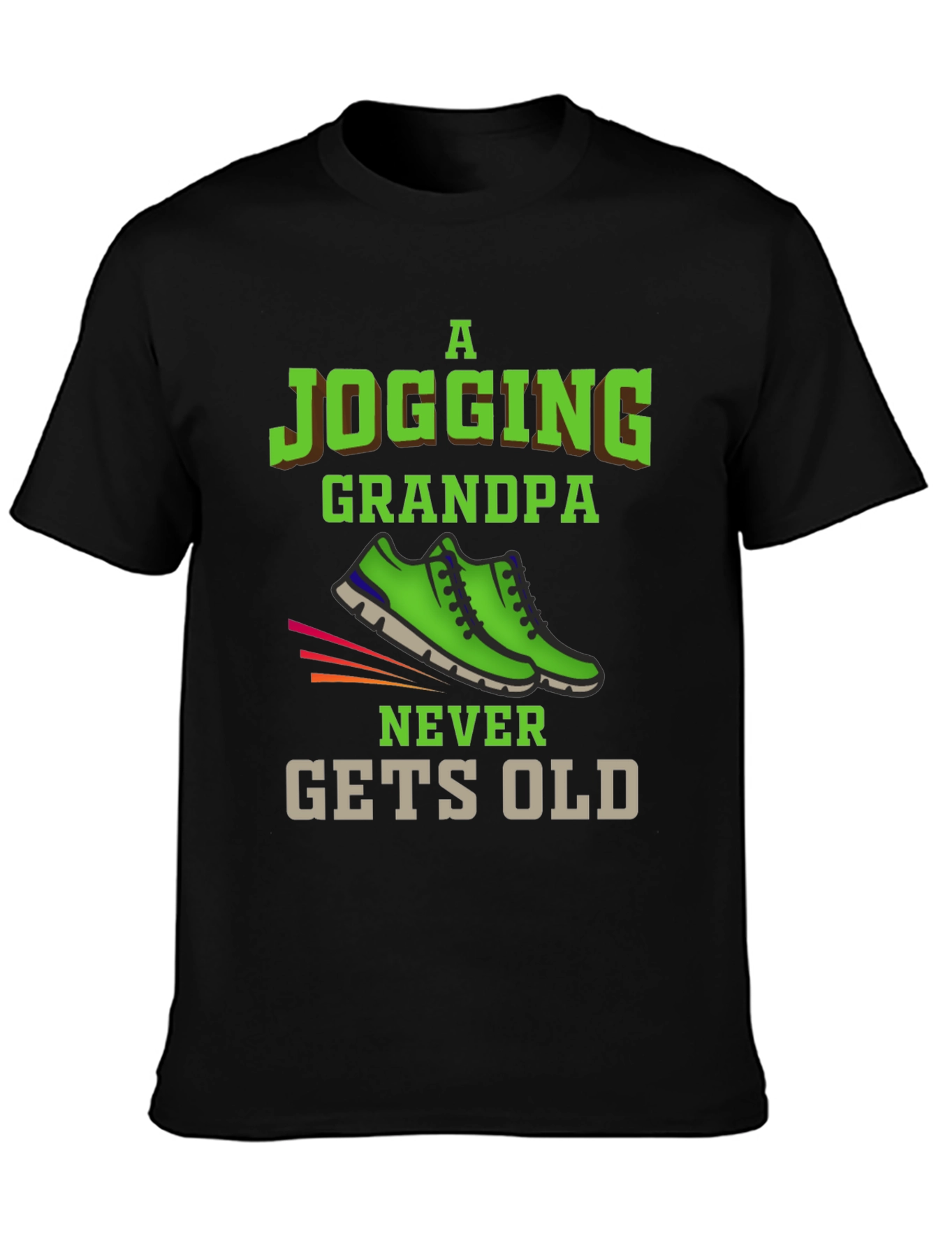 Jogging Grandpa T-Shirt - Never Gets Old